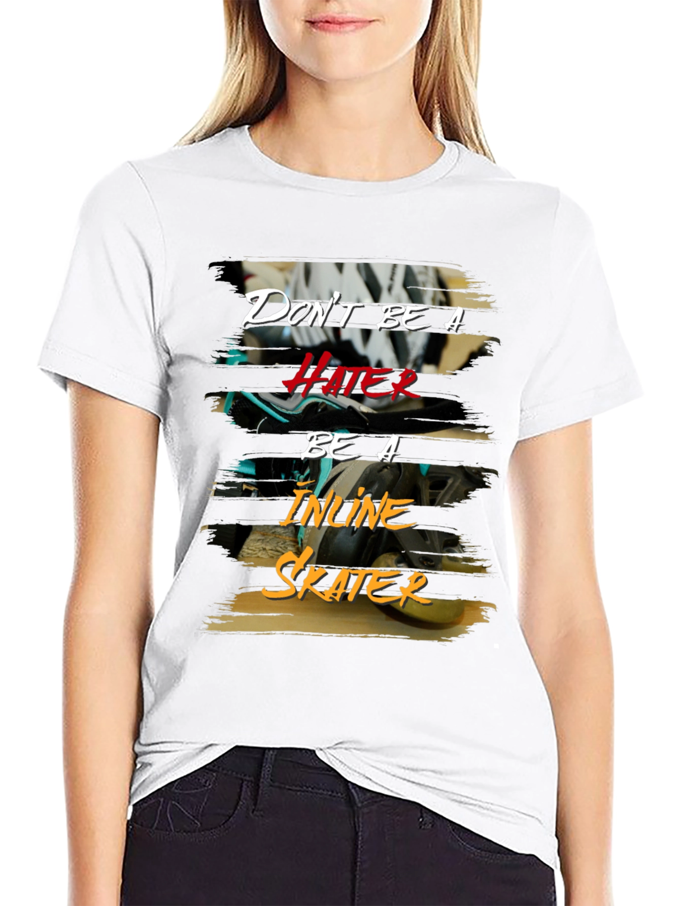 Dont Be A Hater Inline Skater T-Shirt