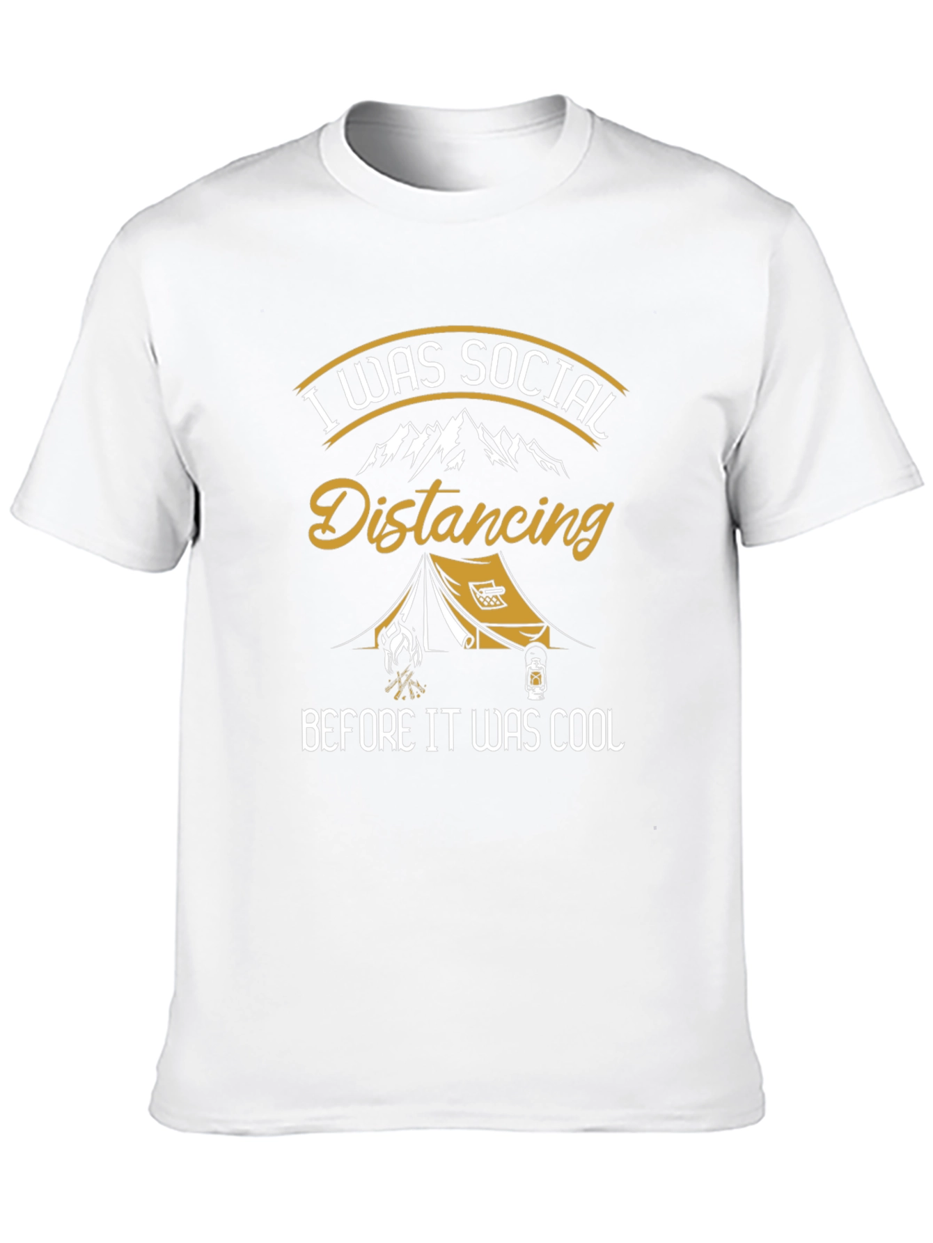 Social Distancing Camping T-Shirt