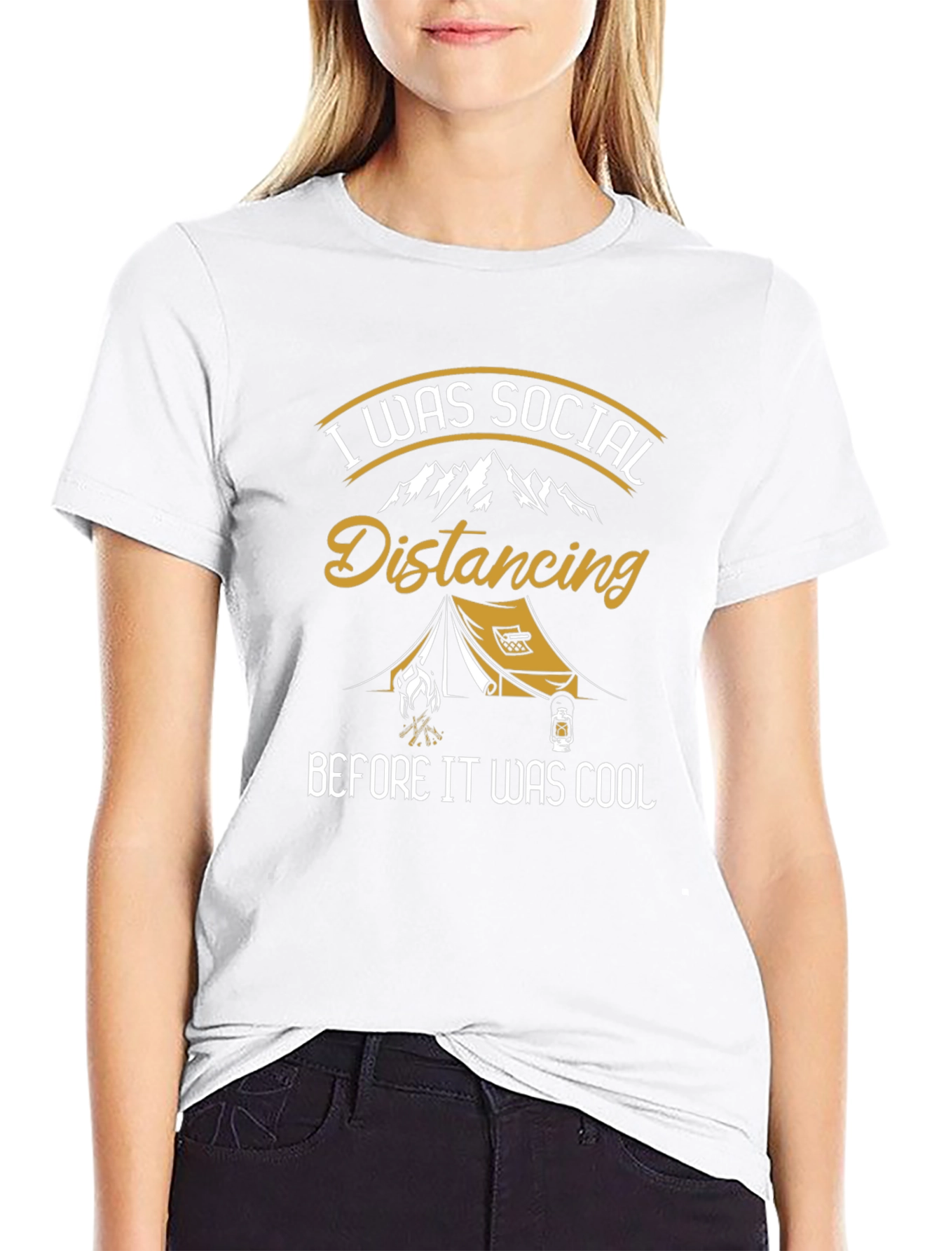 Social Distancing Camping T-Shirt