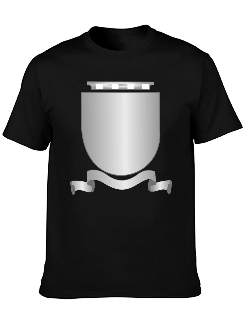 Shield Graphic Black T-Shirt - Classic Design