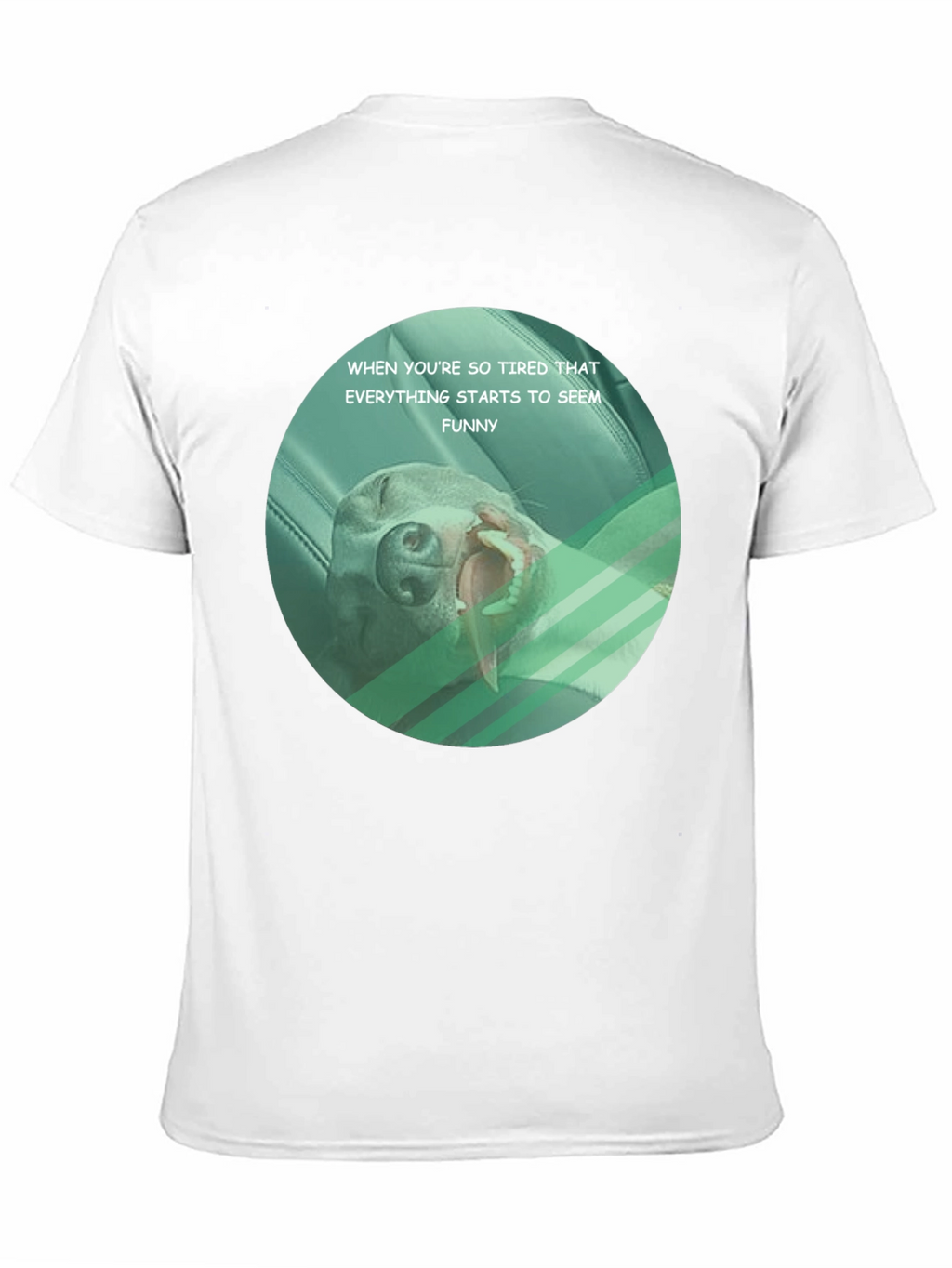 Funny Tired Dog Graphic T-Shirt