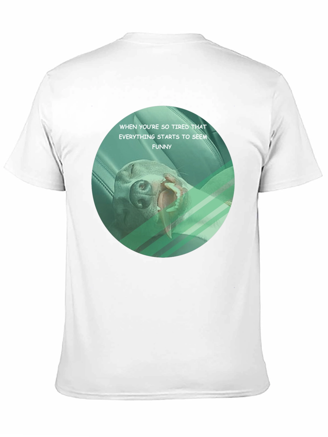Funny Tired Dog Graphic T-Shirt