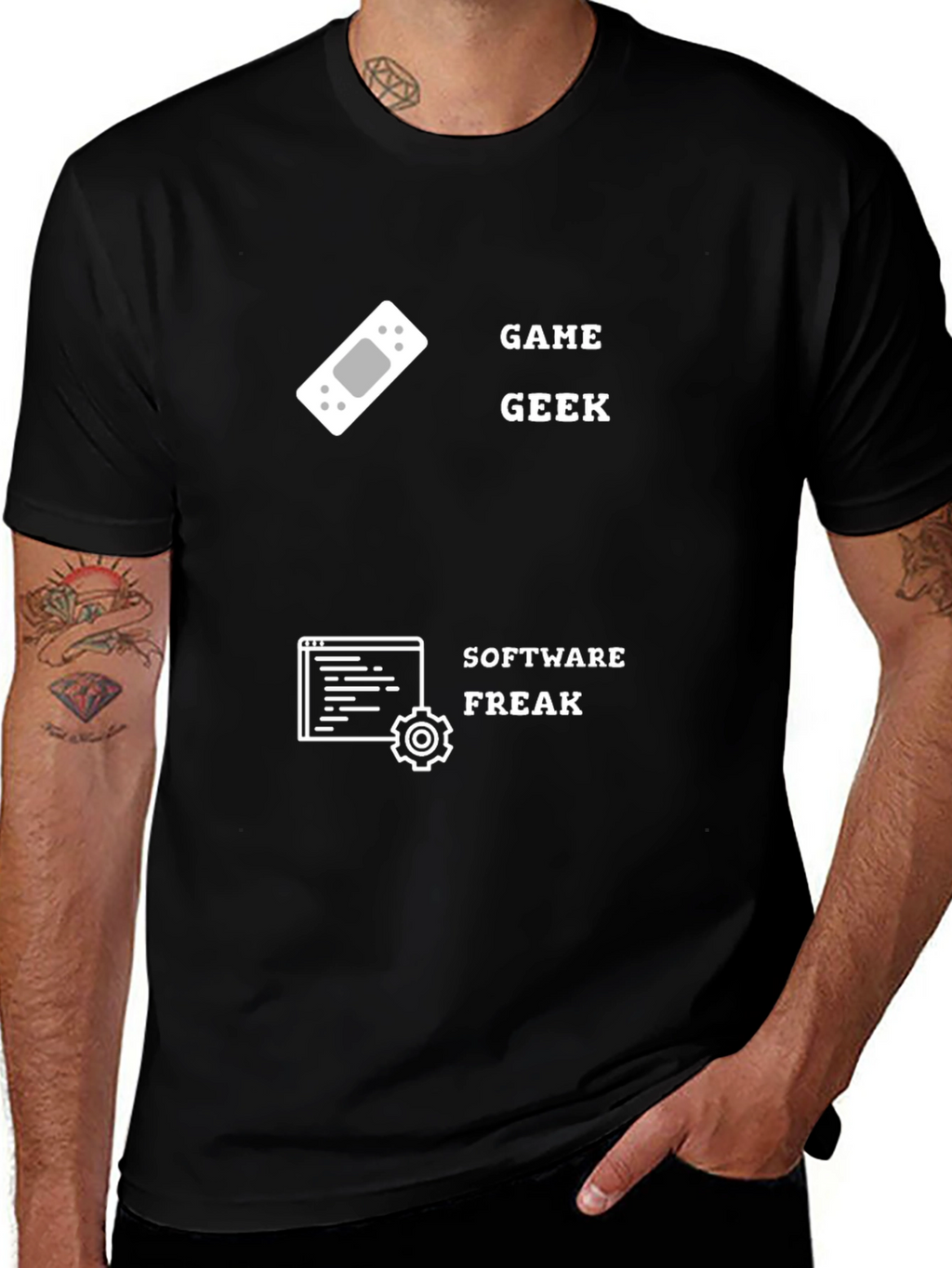 Game Geek Software Freak Black T-Shirt