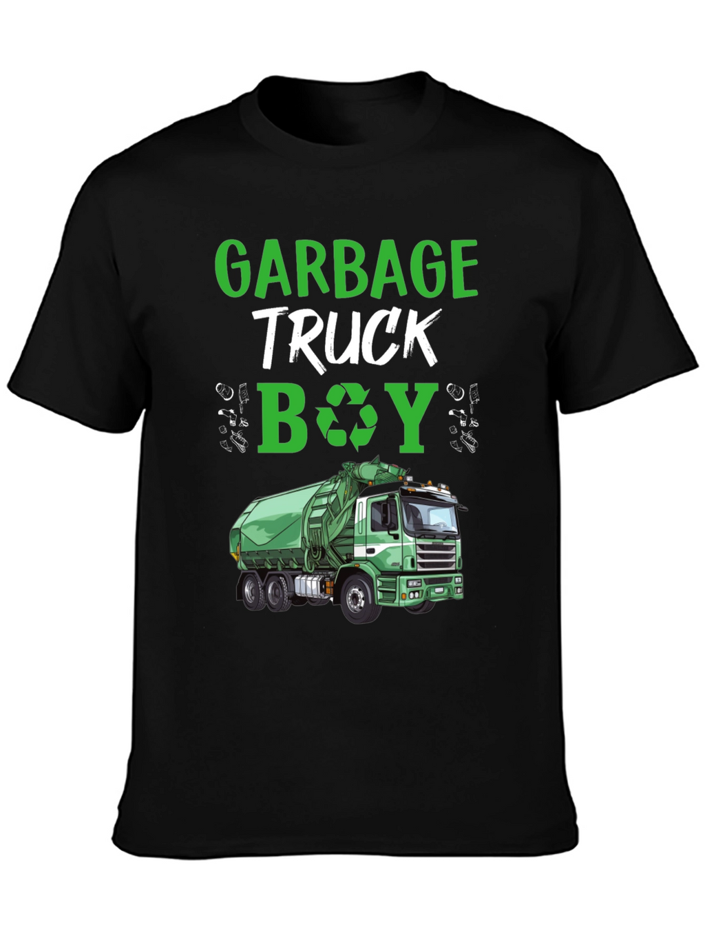 Garbage Truck Boy T-Shirt - Recycling Tee