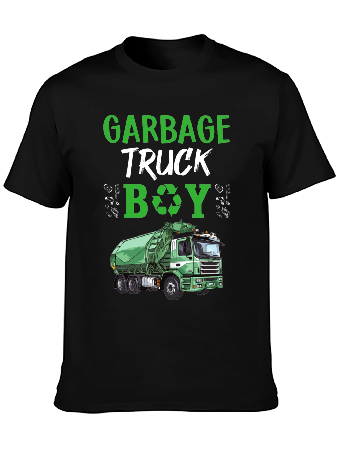 Garbage Truck Boy T-Shirt - Recycling Tee
