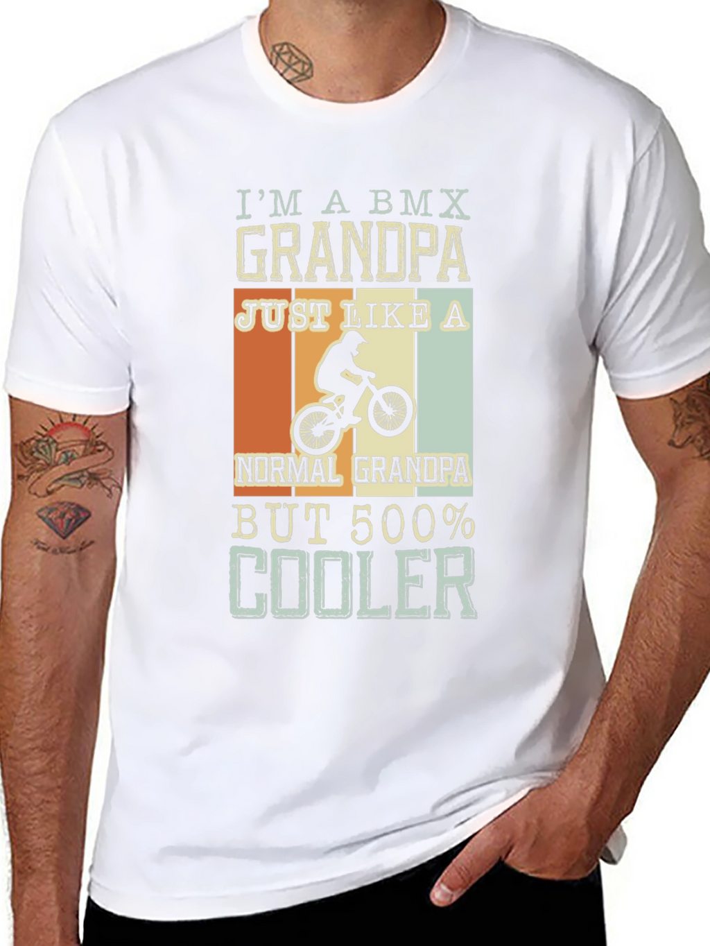 BMX Grandpa T-Shirt - Cool Grandpa Tee