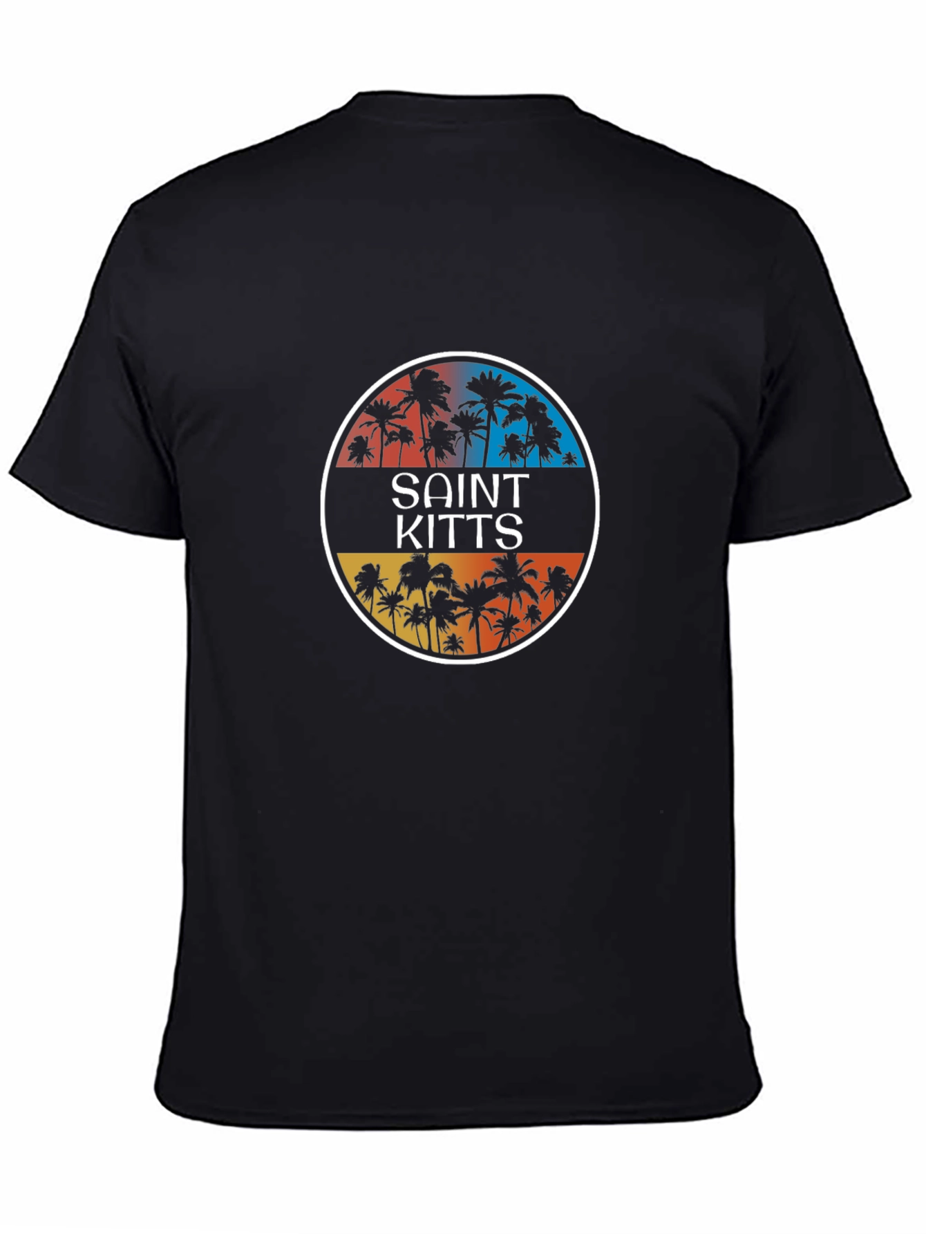 Saint Kitts Palm Tree T-Shirt - Island Vibes
