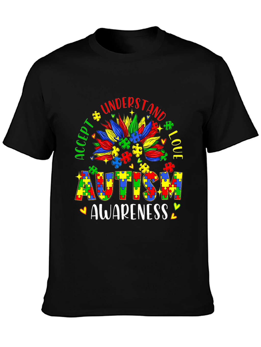 Autism Awareness Puzzle Piece Graphic Tee