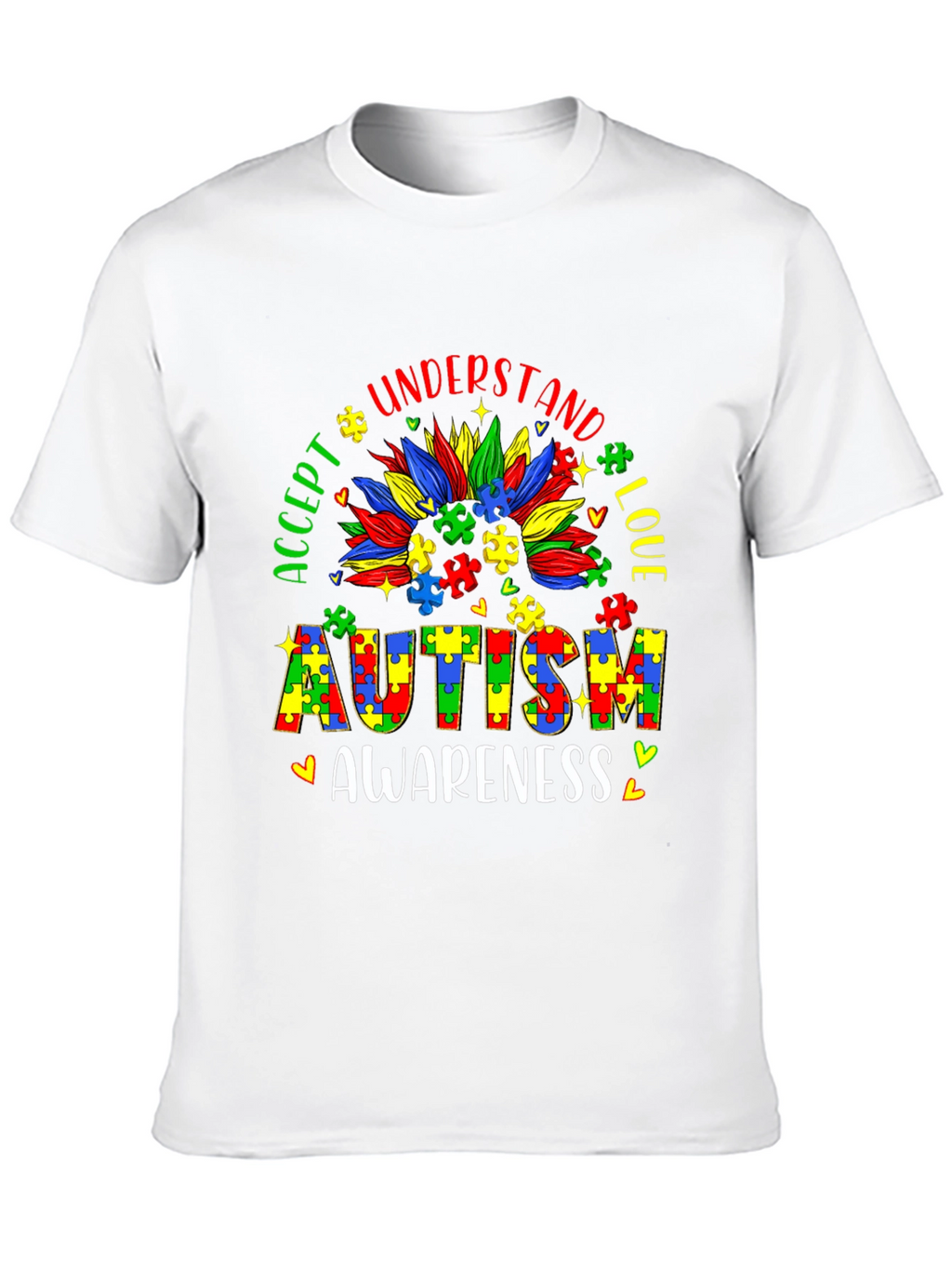 Autism Awareness Puzzle Piece Graphic Tee