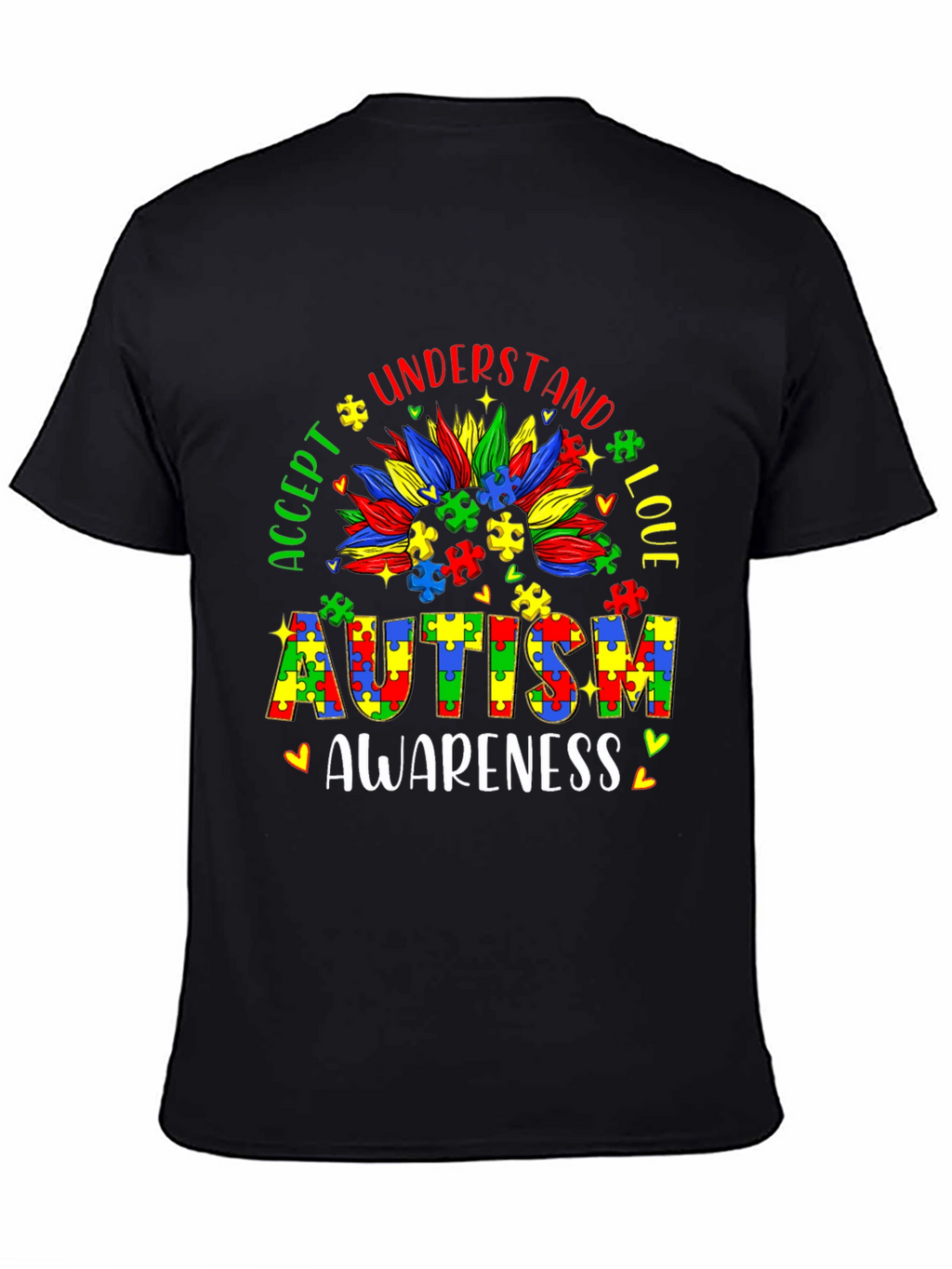 Autism Awareness Puzzle Piece Graphic Tee