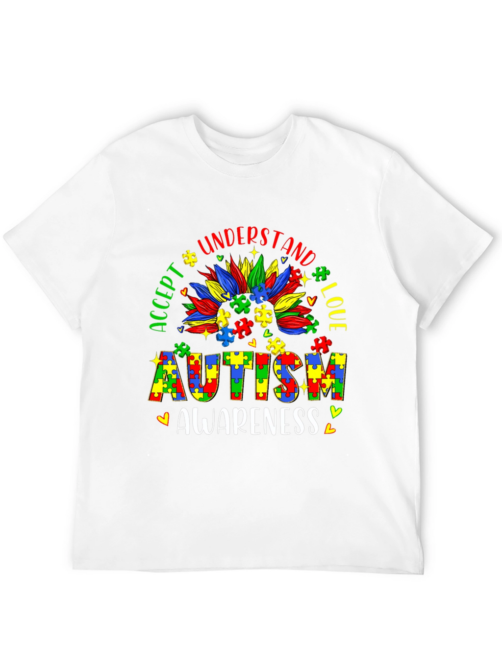 Autism Awareness Puzzle Piece Graphic Tee