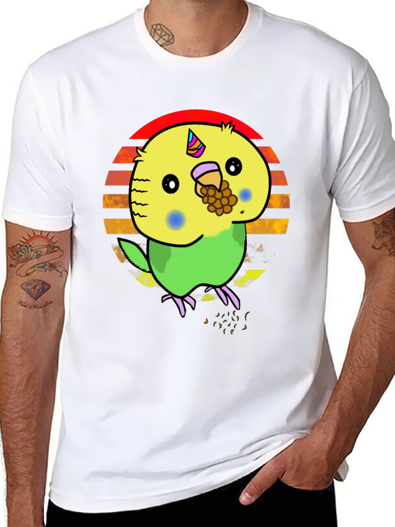Parakeet Unicorn T-Shirt