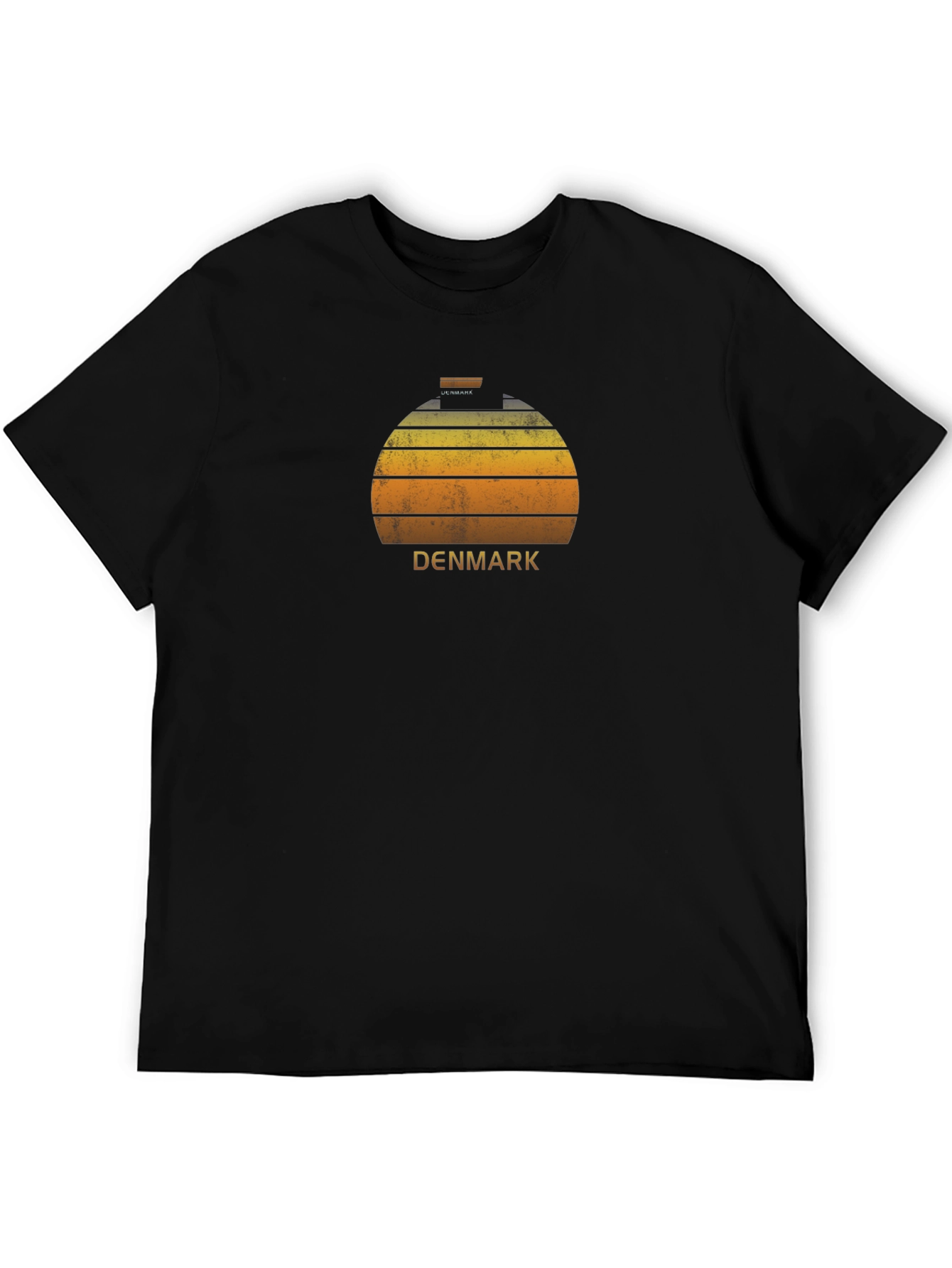 Vintage Denmark Sunset Graphic T-Shirt