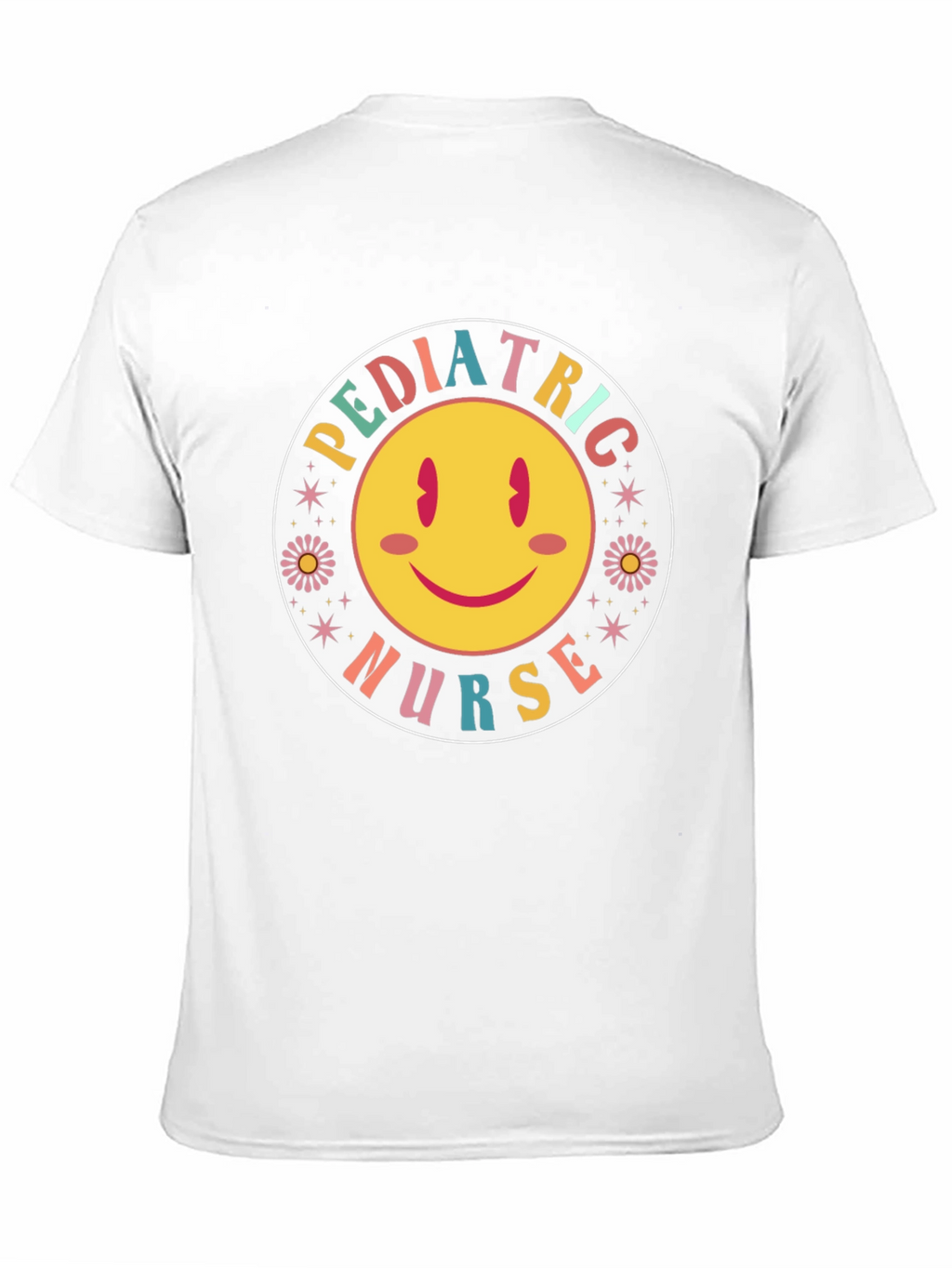 Pediatric Nurse Smiley Face Graphic Tee
