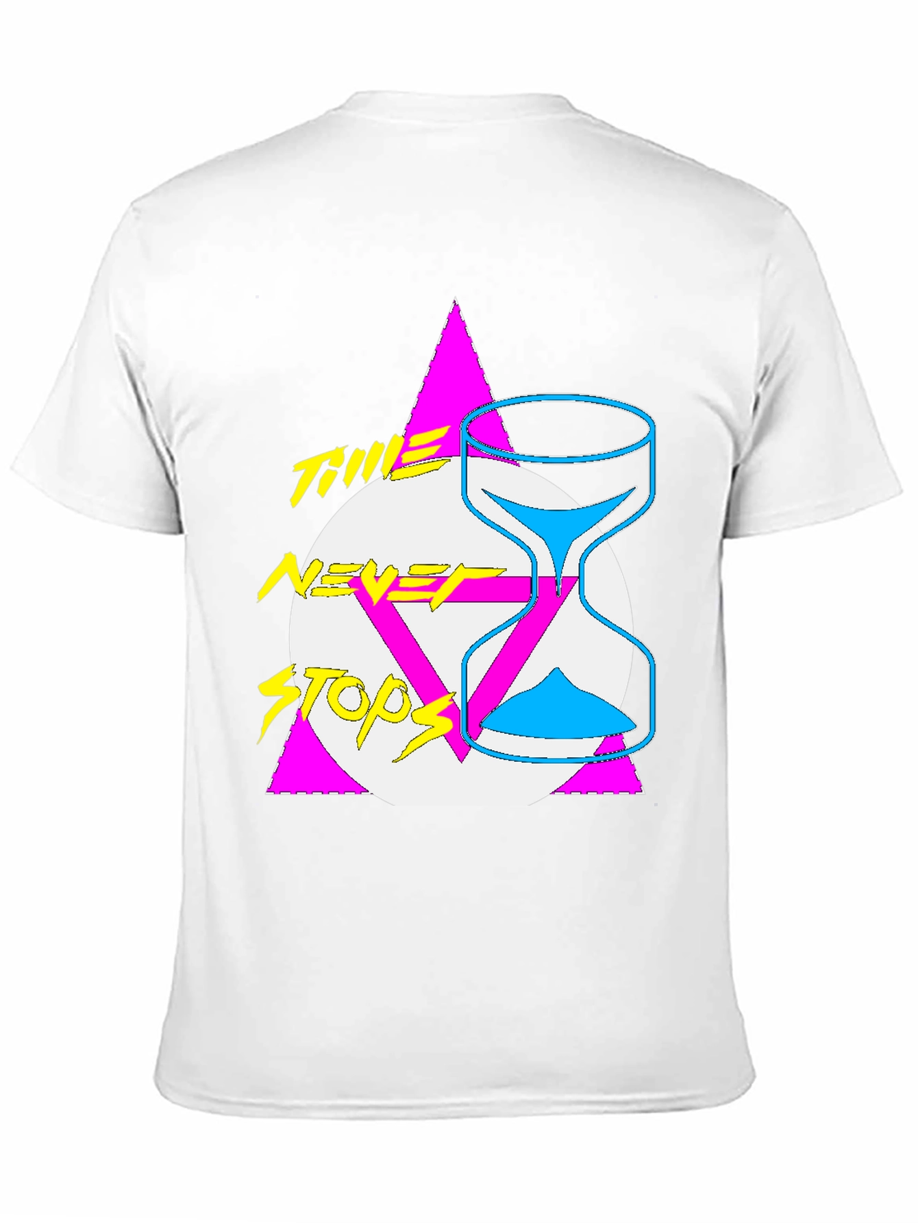 Time Never Stops Graphic Tee - Retro Style