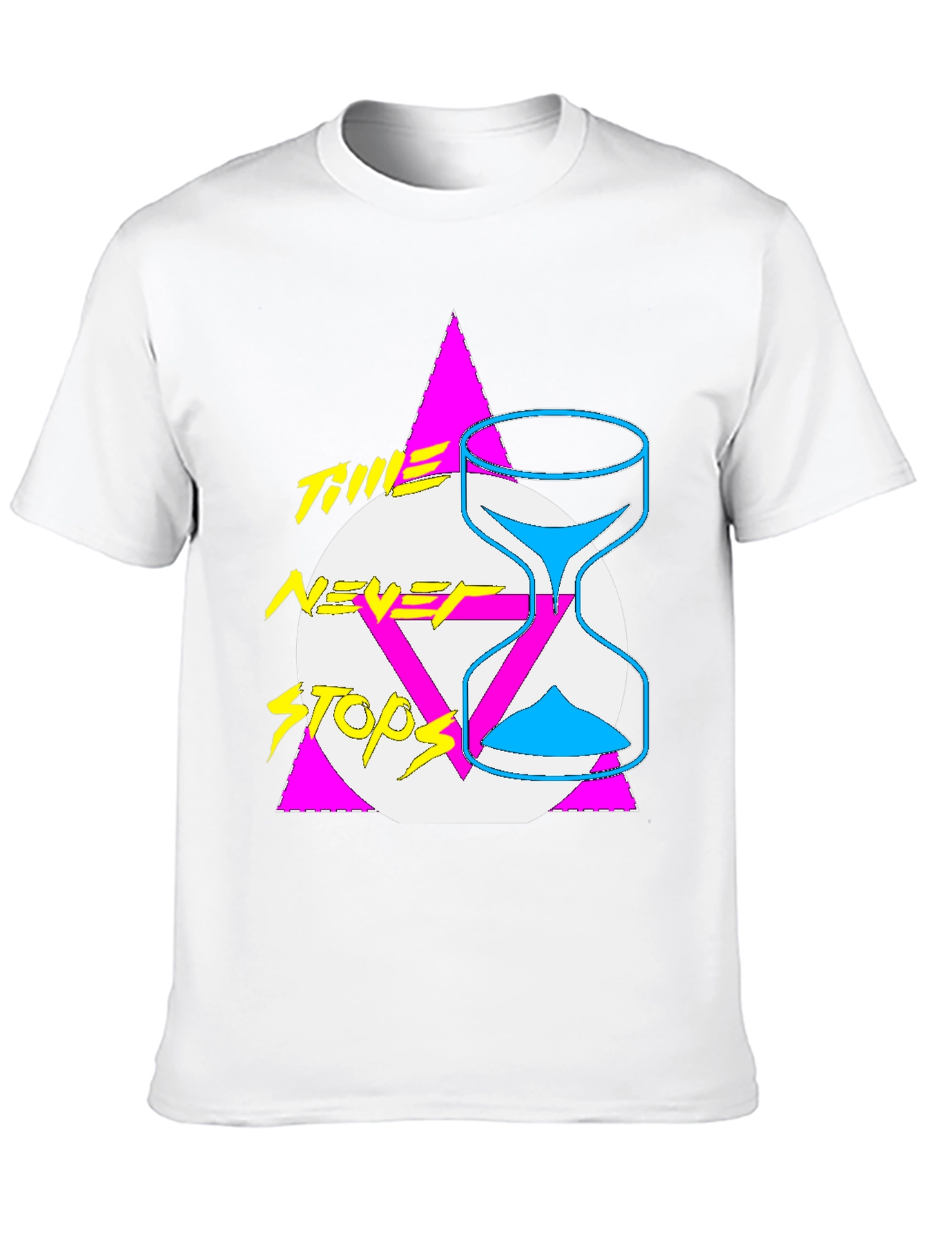 Time Never Stops Graphic Tee - Retro Style