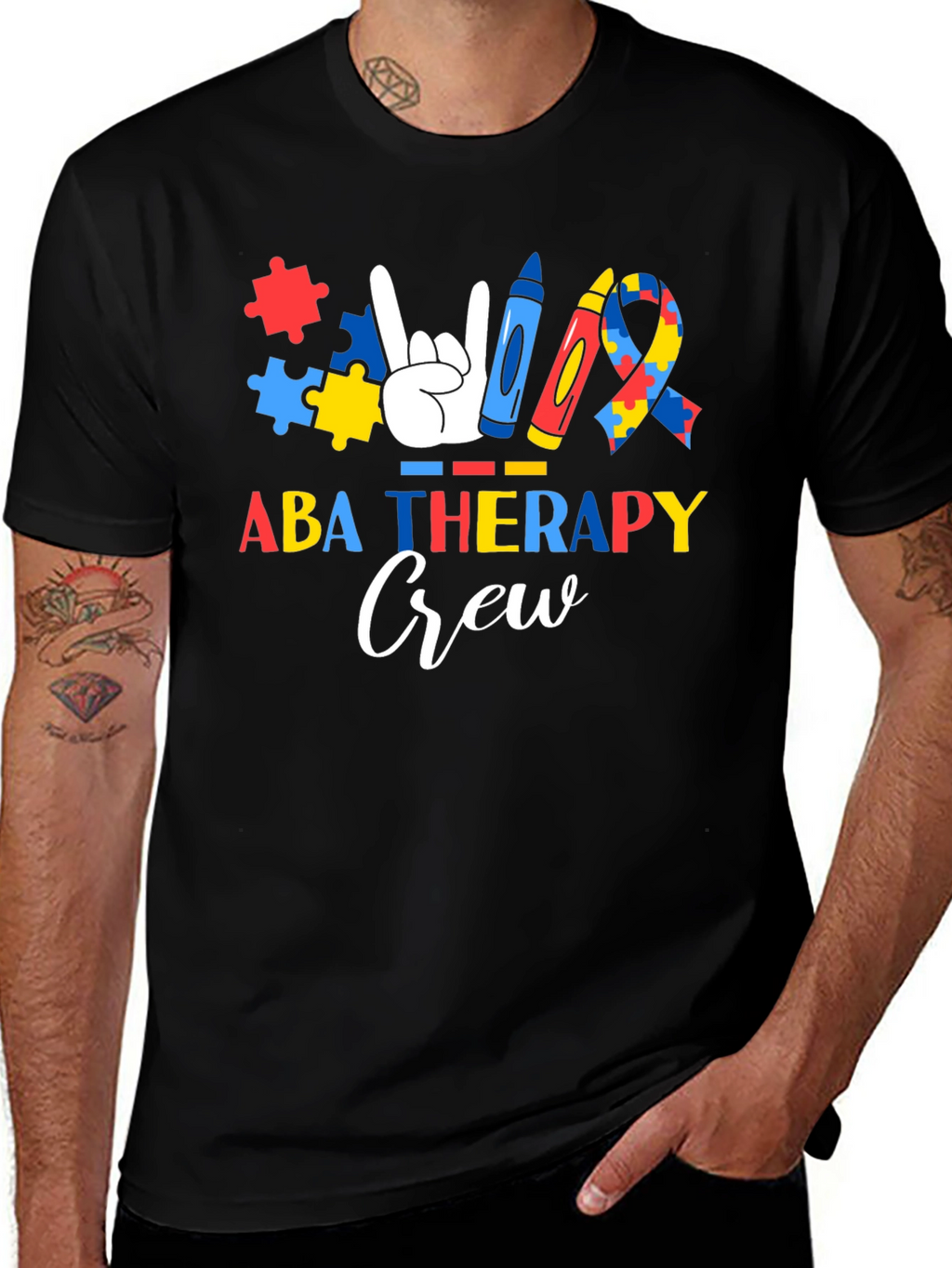 ABA Therapy Crew Autism Awareness T-Shirt
