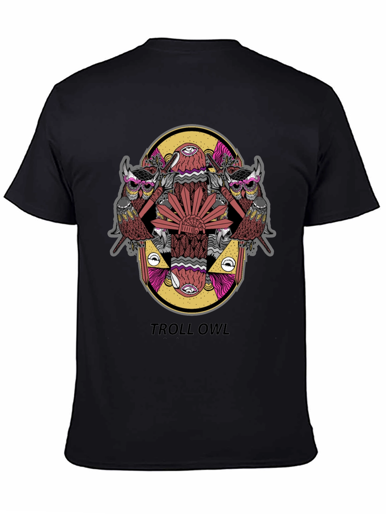 Troll Owl Graphic Tee - Unique Design!