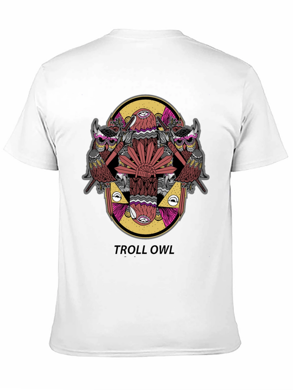 Troll Owl Graphic Tee - Unique Design!
