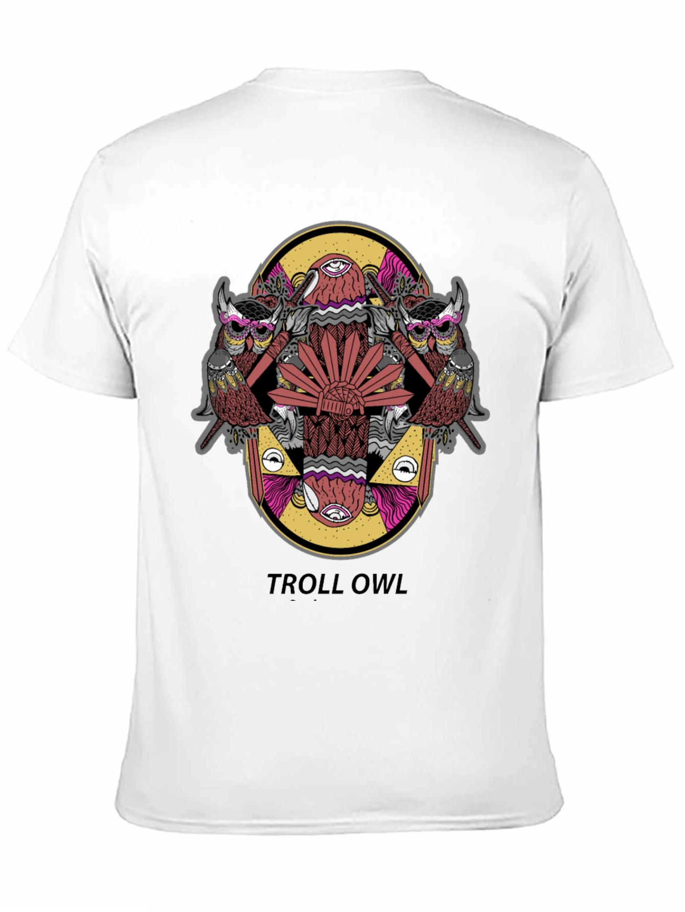Troll Owl Graphic Tee - Unique Design!