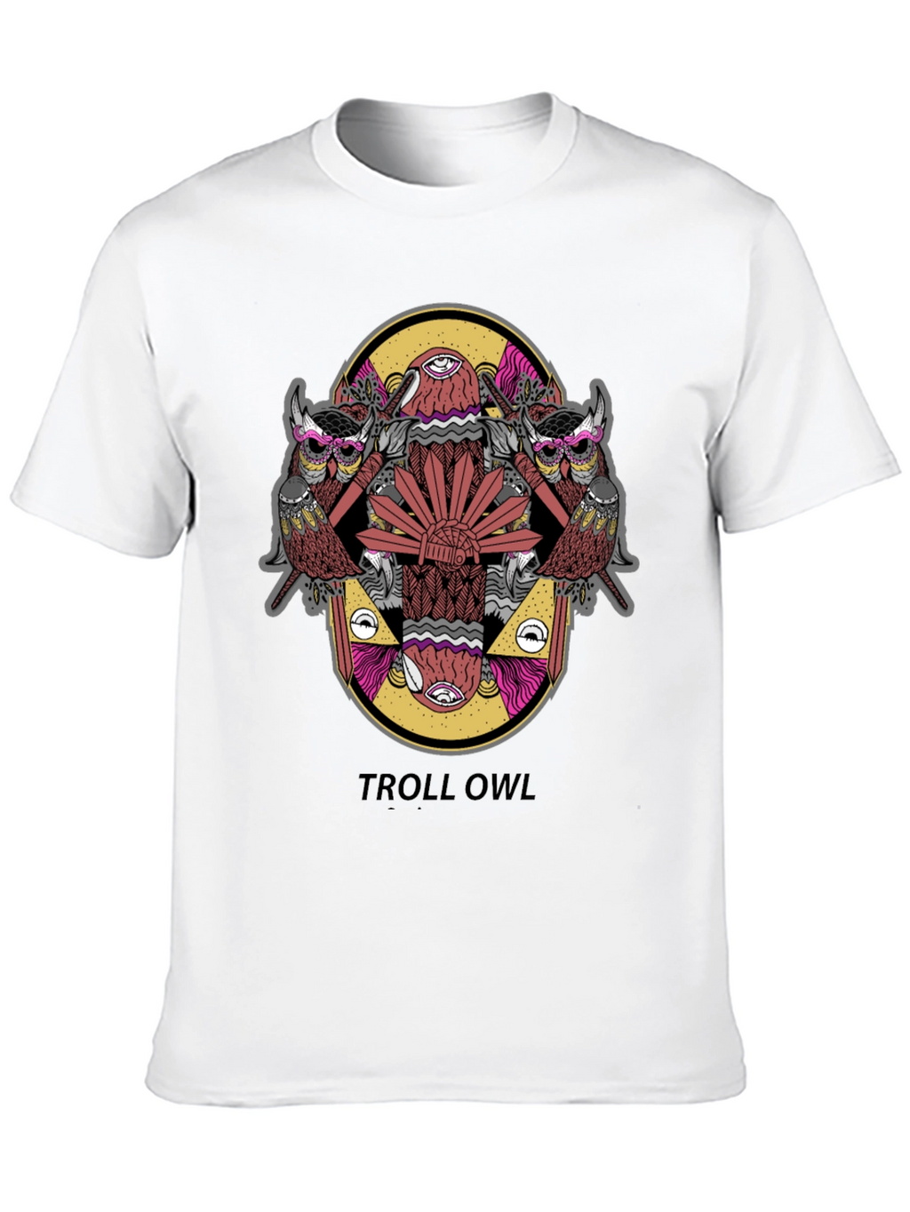 Troll Owl Graphic Tee - Unique Design!