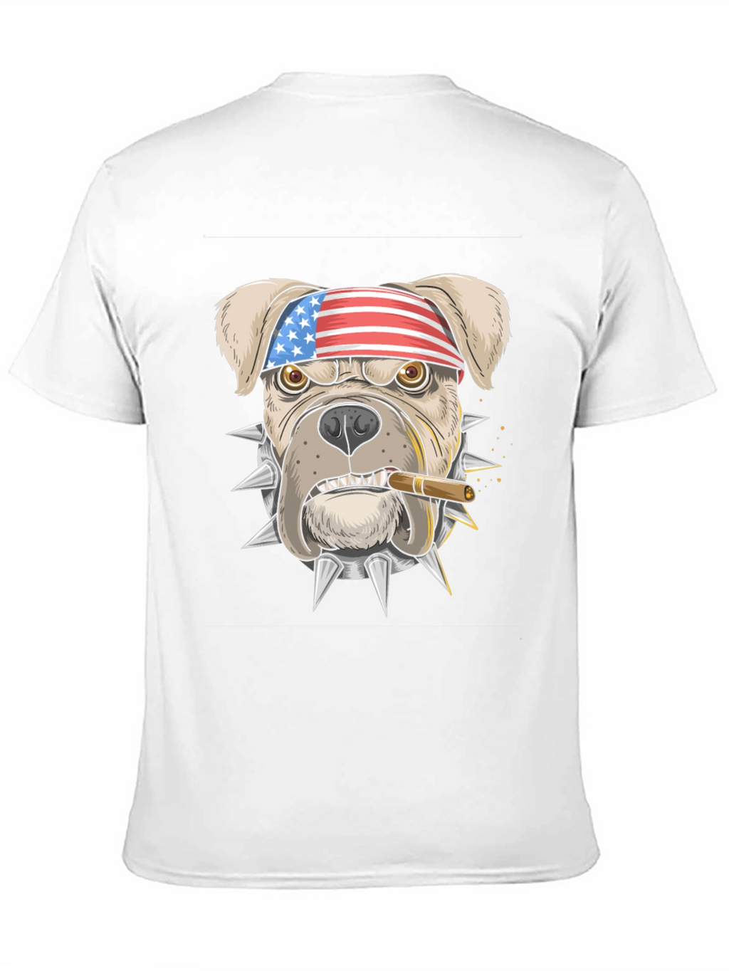 Patriotic Bulldog Graphic T-Shirt - American Pride