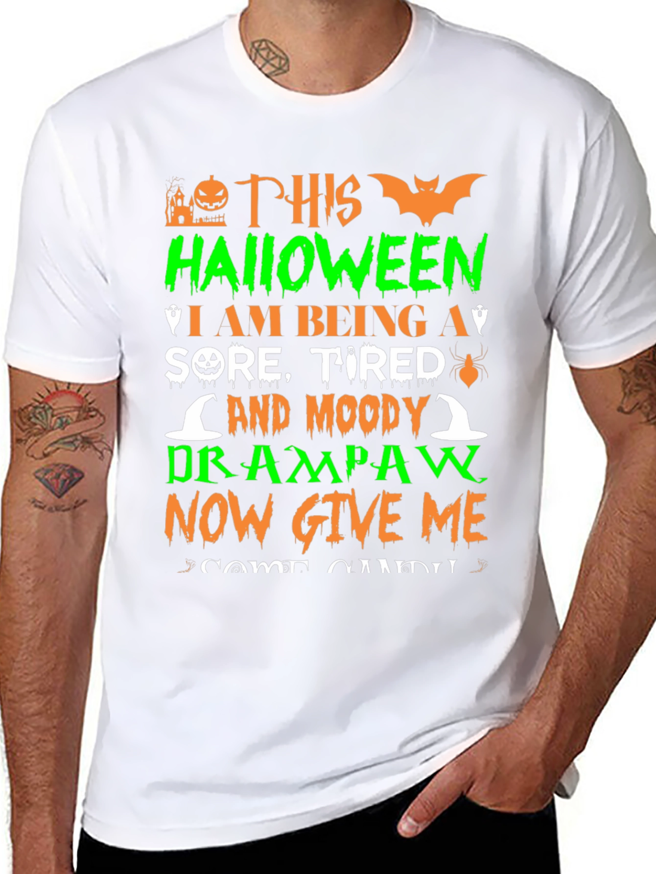 Halloween Sore Tired Drampaw T-Shirt
