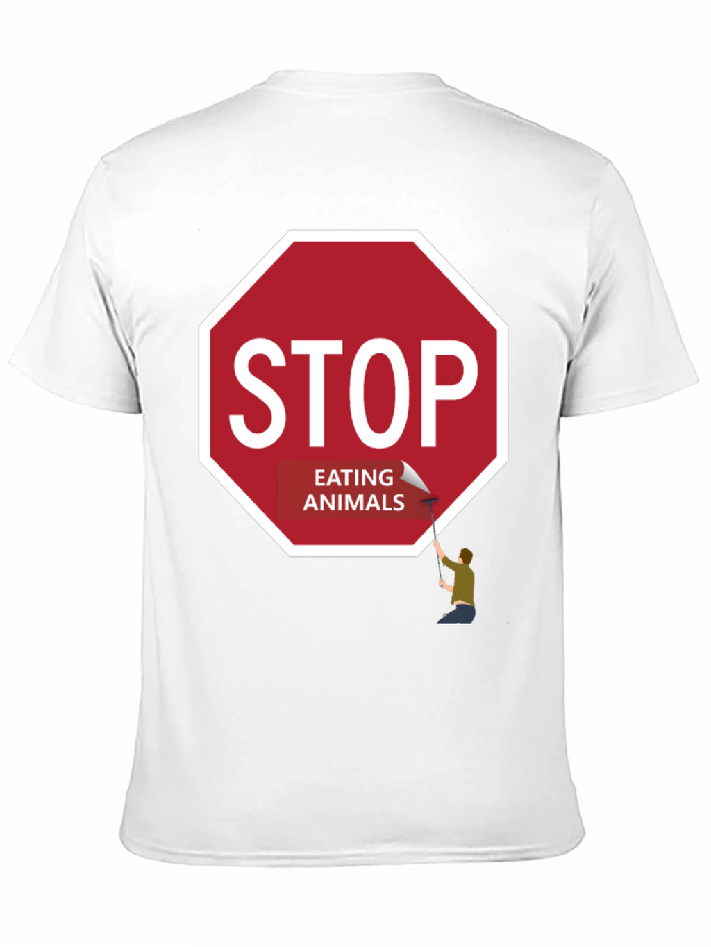 Stop Eating Animals Graphic Tee - Vegan T-Shirt