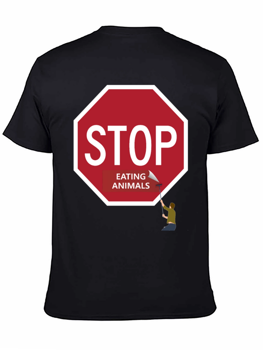 Stop Eating Animals Graphic Tee - Vegan T-Shirt