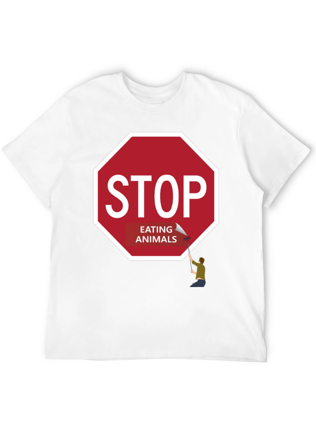 Stop Eating Animals Graphic Tee - Vegan T-Shirt