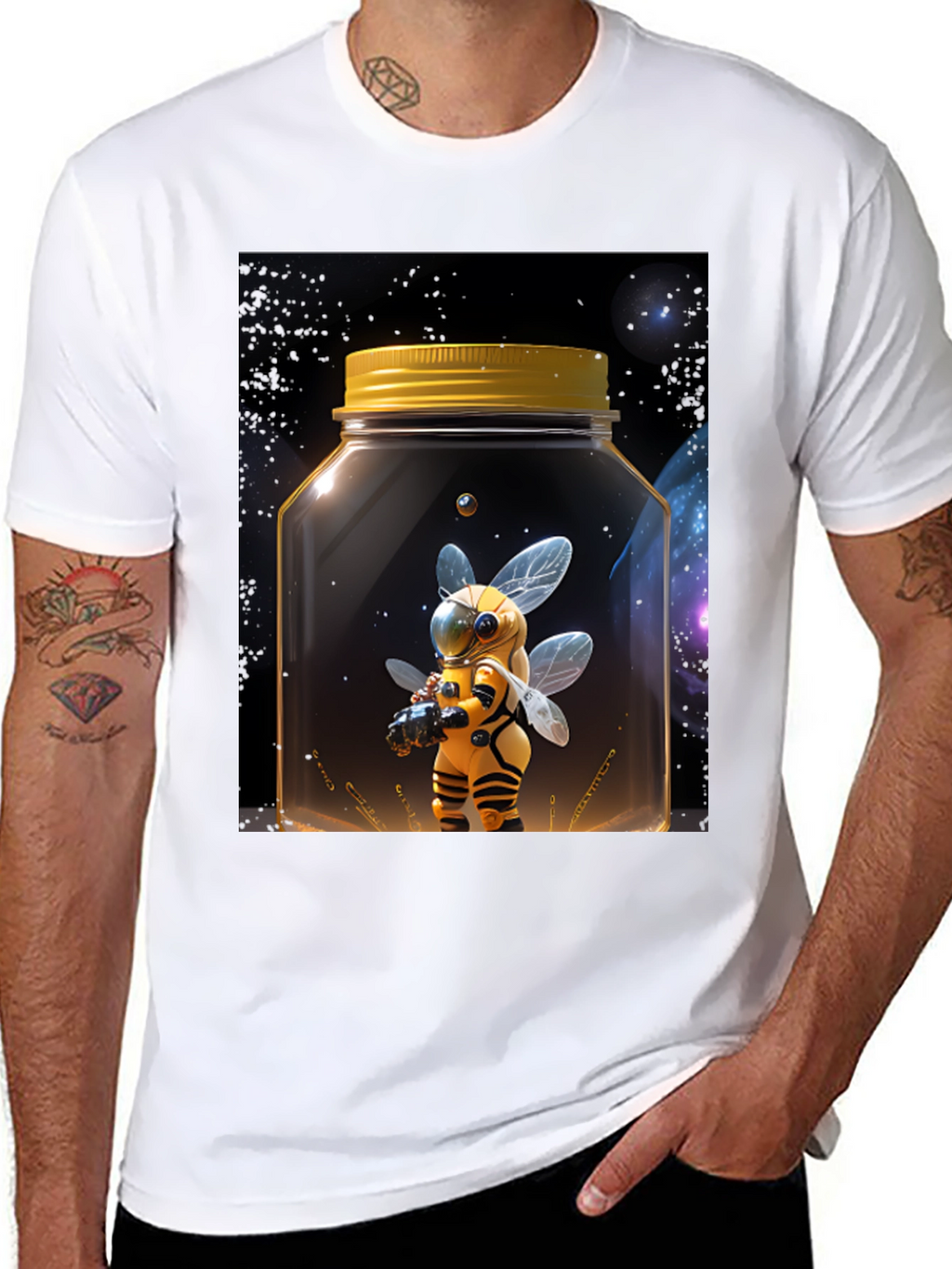 Bee Astronaut Graphic Tee - Space Honey Jar