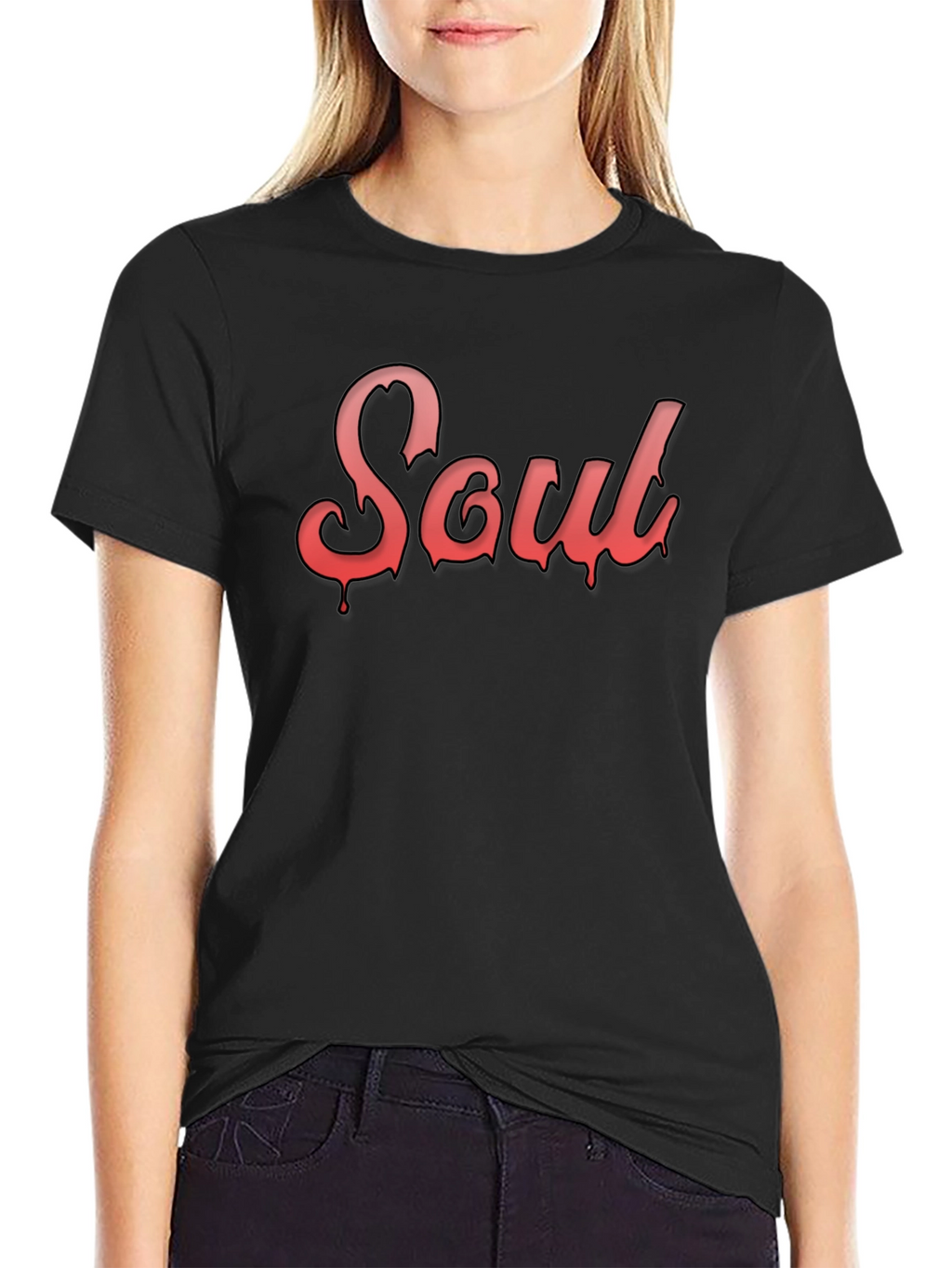 Soul Drip Graphic T-Shirt - Trendy Black Tee