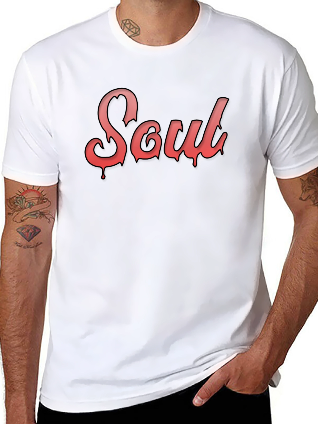 Soul Drip Graphic T-Shirt - Trendy Black Tee