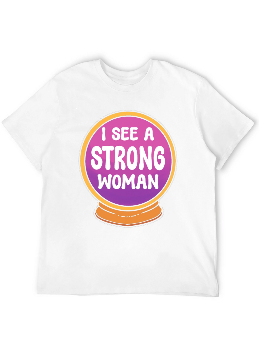 Strong Woman Crystal Ball Graphic Tee - Black