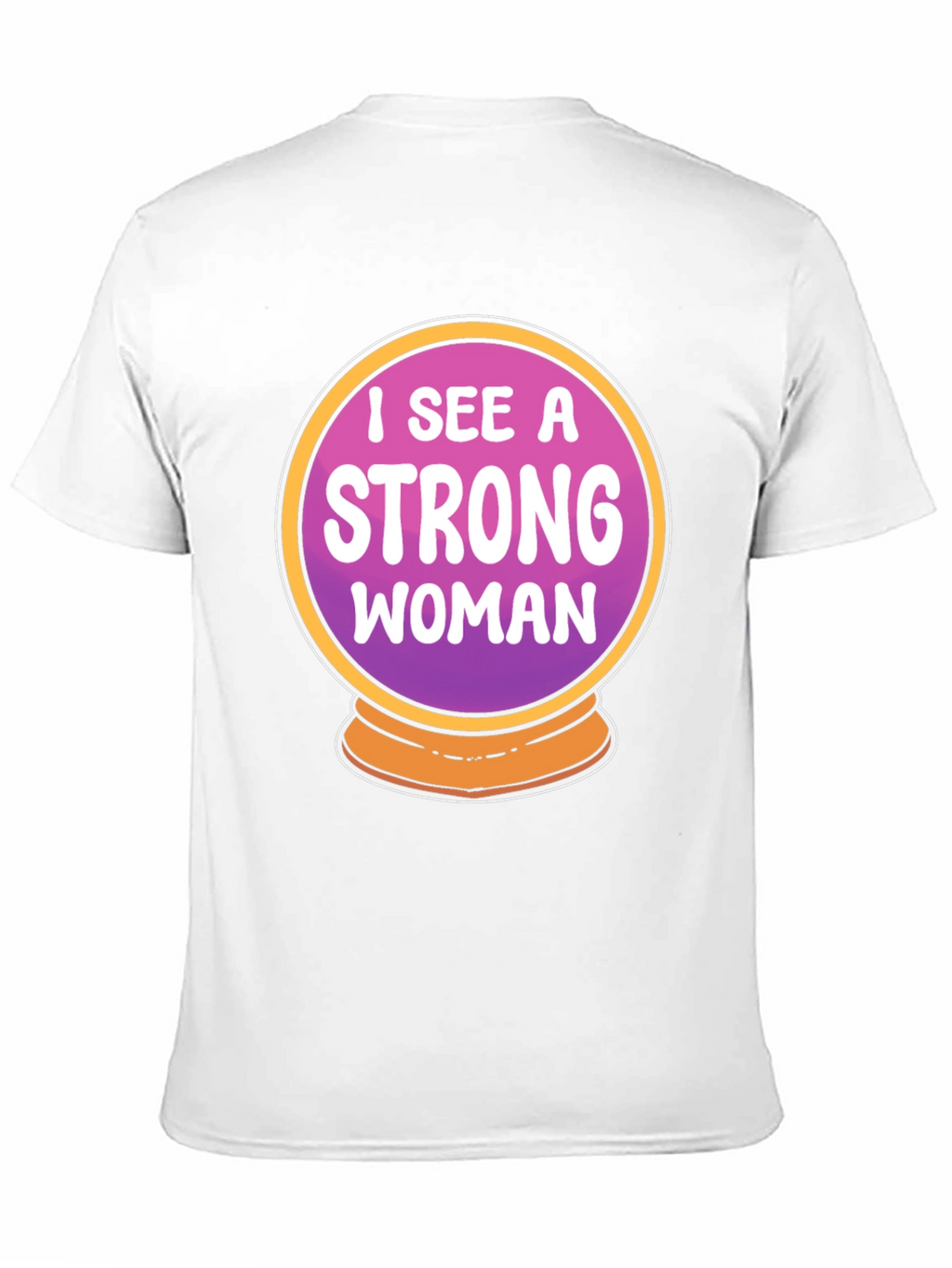 Strong Woman Crystal Ball Graphic Tee - Black