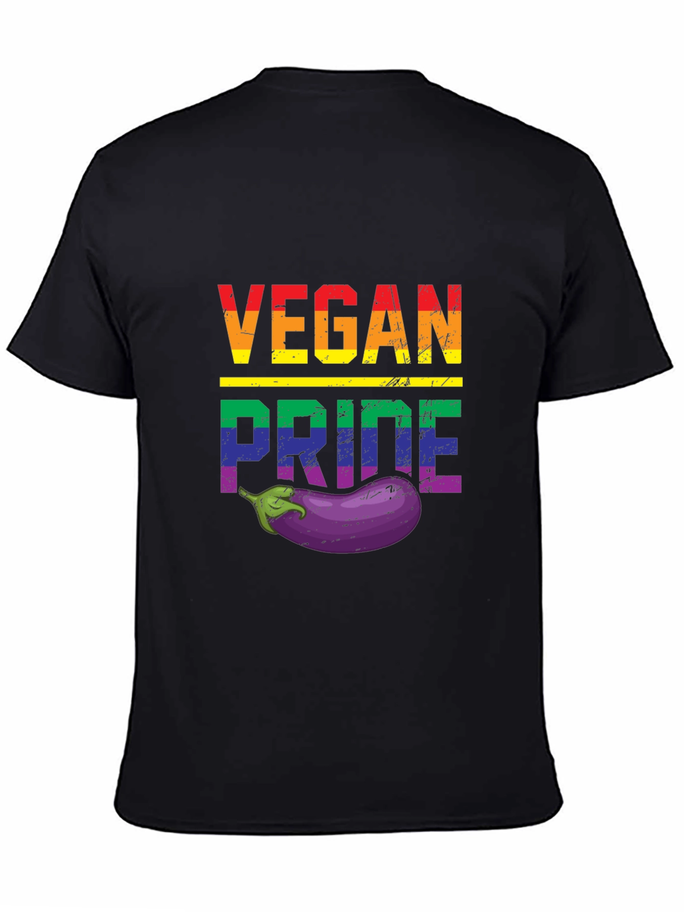 Vegan Pride T-Shirt with Eggplant