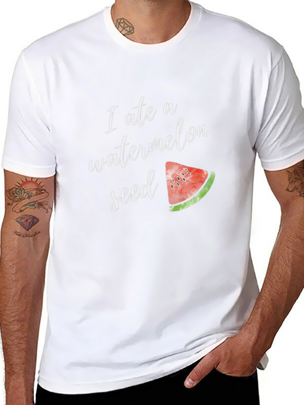 Funny Watermelon Seed T-Shirt - Unisex Cotton Tee
