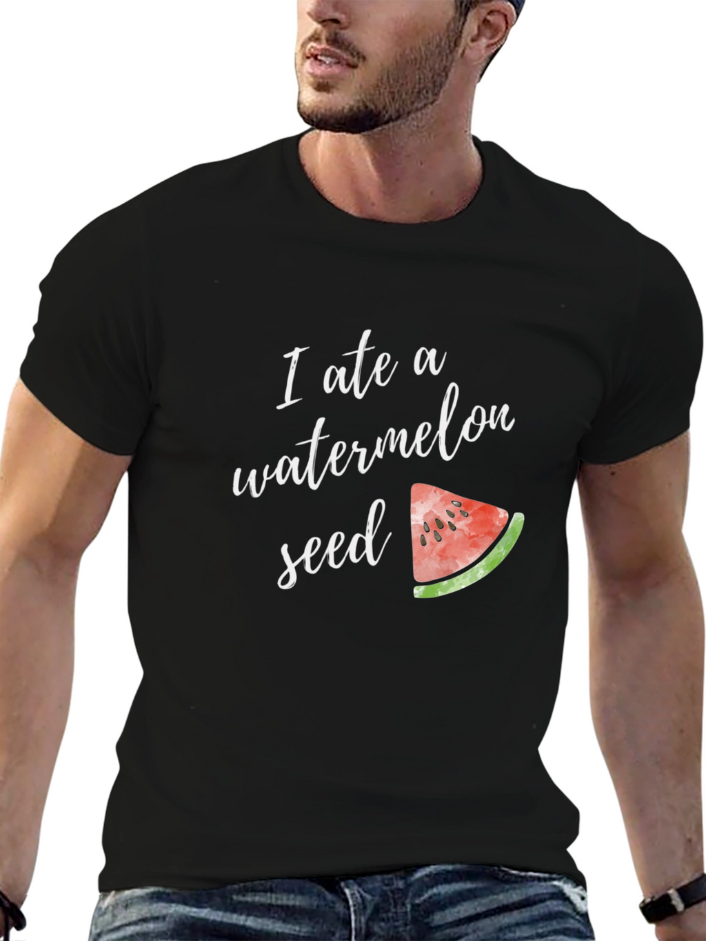 Funny Watermelon Seed T-Shirt - Unisex Cotton Tee