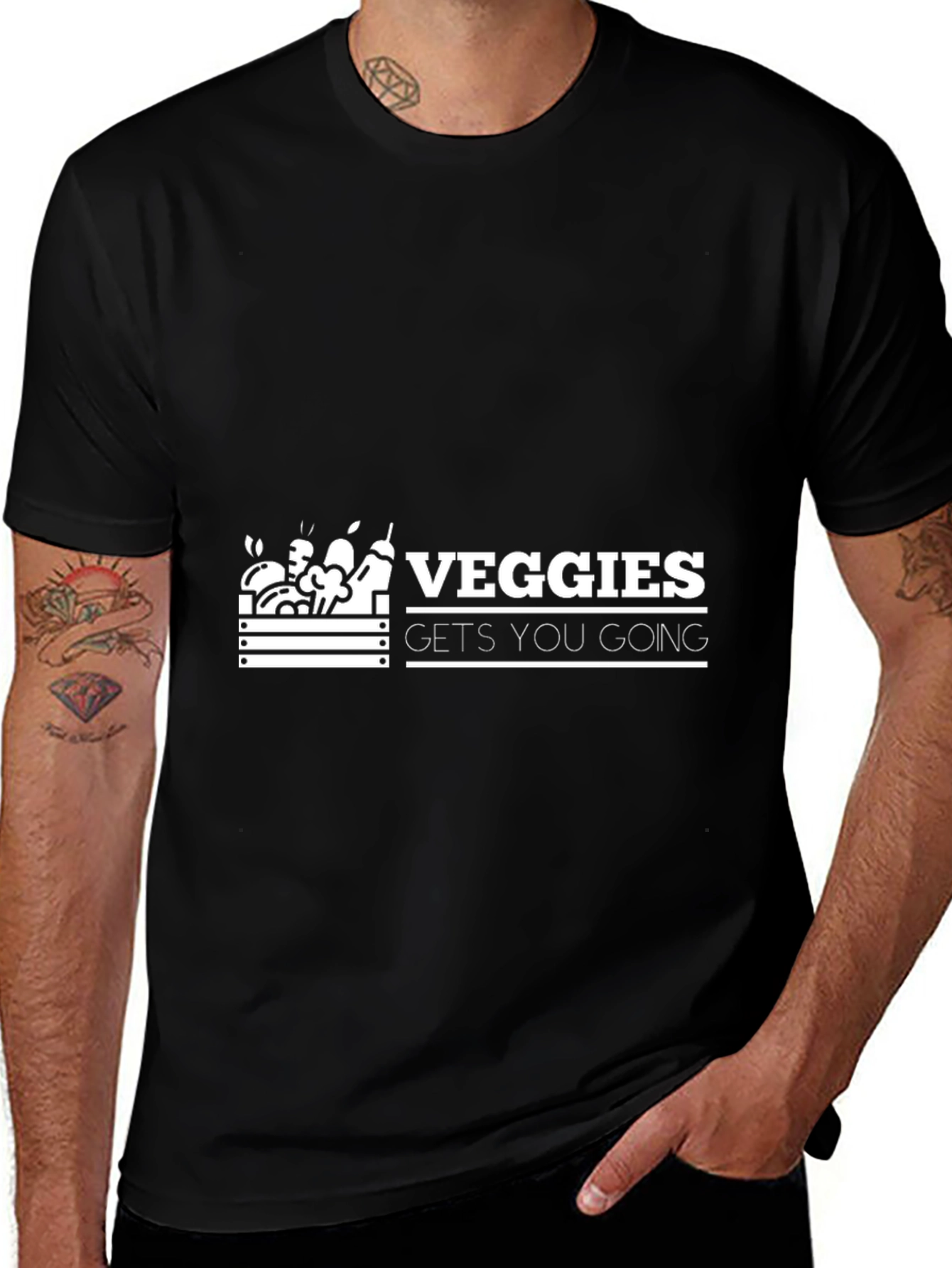 Veggies Gets You Going Graphic T-Shirt