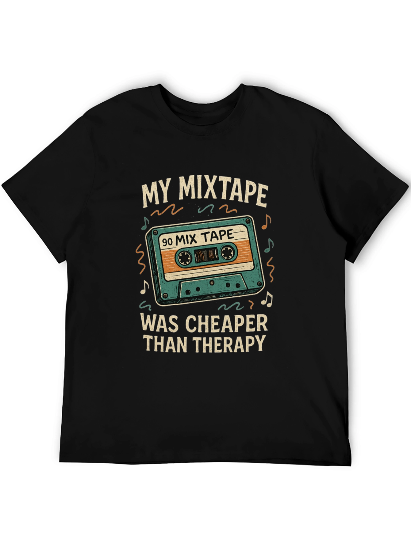 My Mixtape Cheaper Than Therapy Black T-Shirt