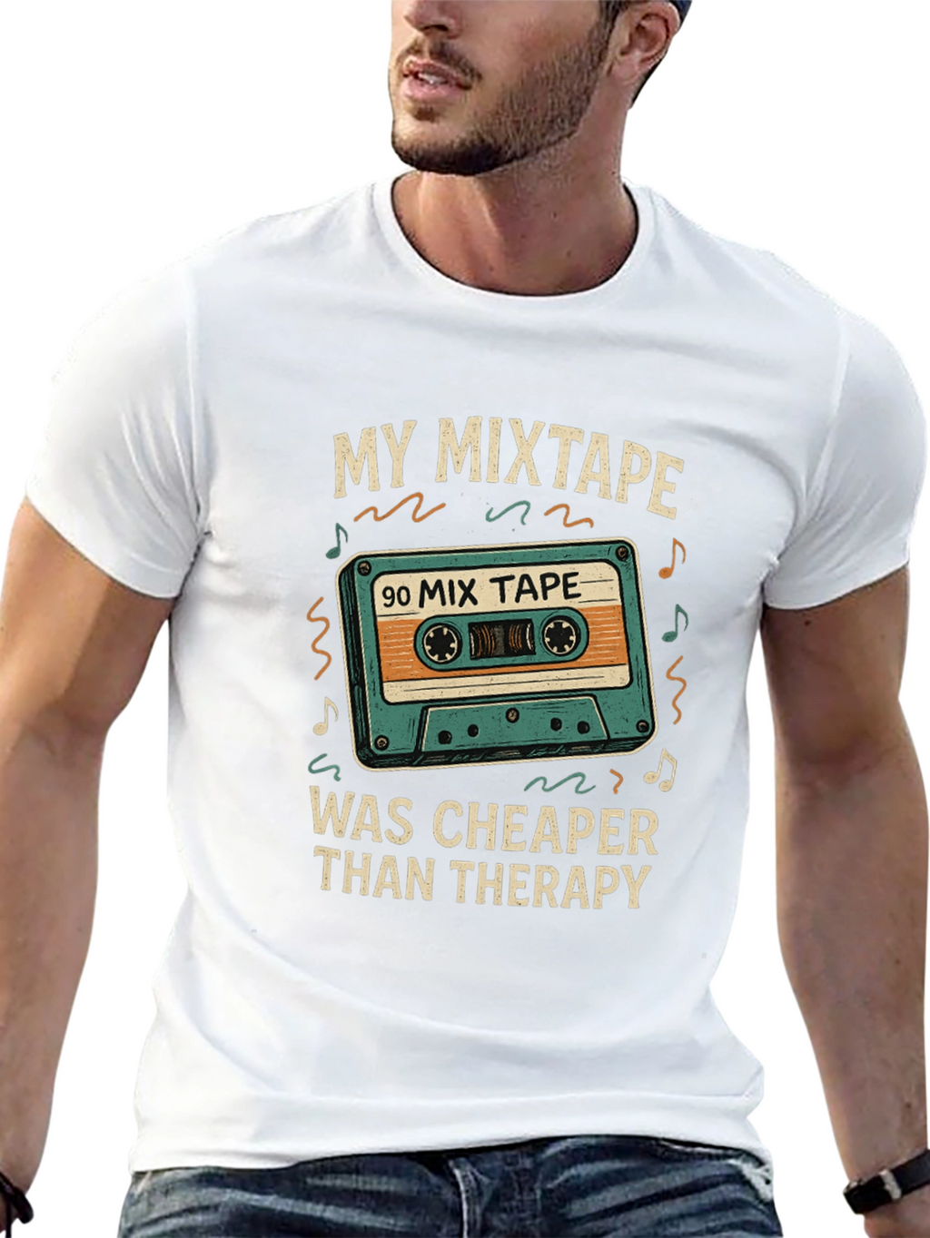 My Mixtape Cheaper Than Therapy Black T-Shirt
