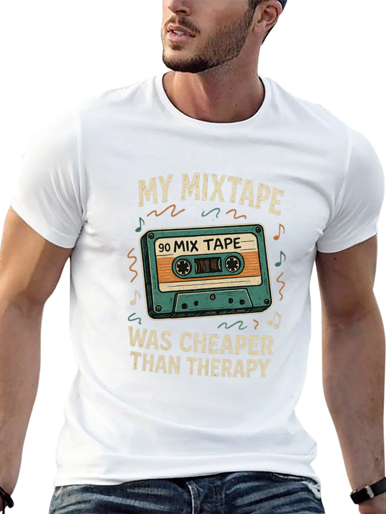 My Mixtape Cheaper Than Therapy Black T-Shirt