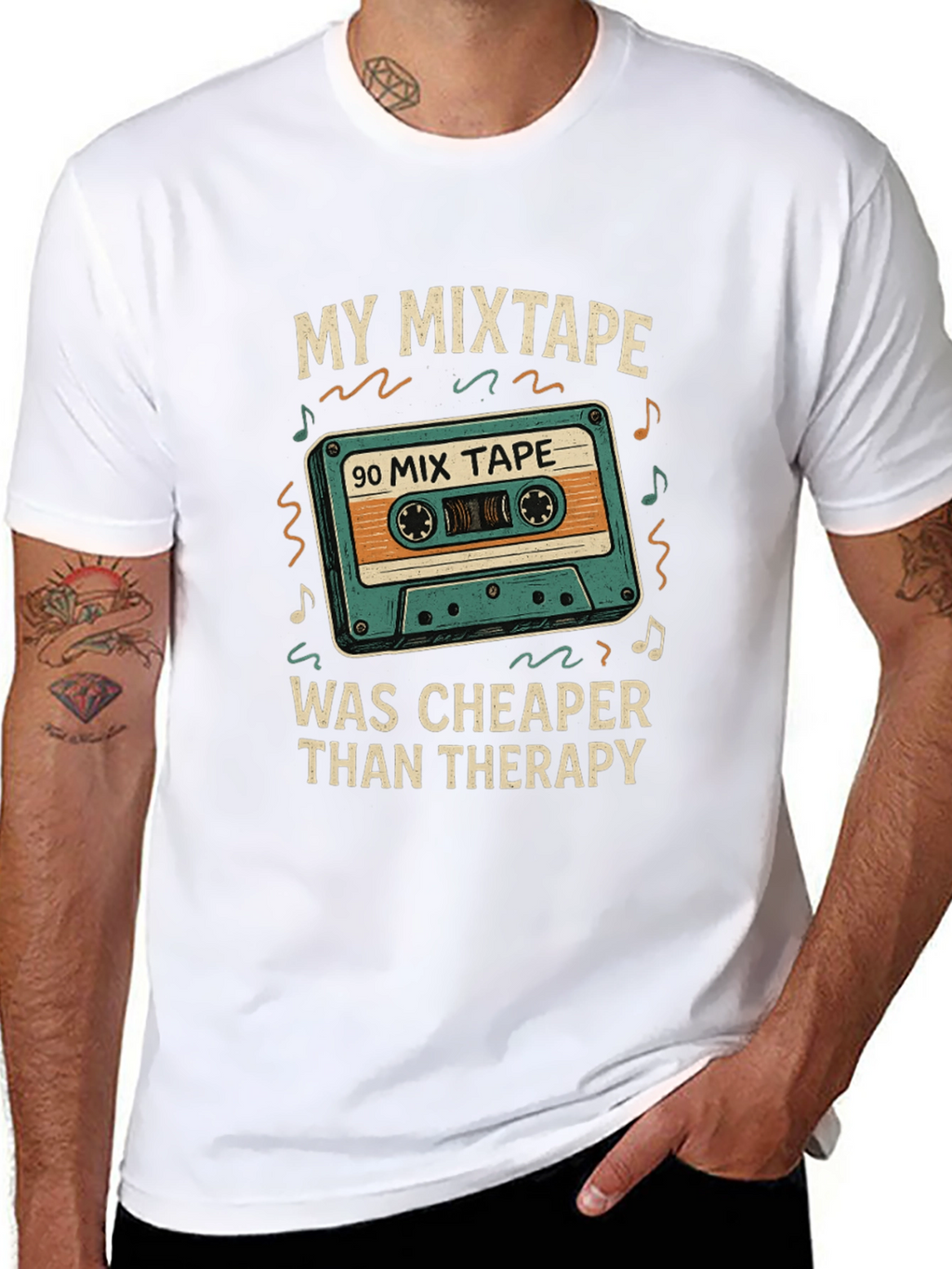 My Mixtape Cheaper Than Therapy Black T-Shirt