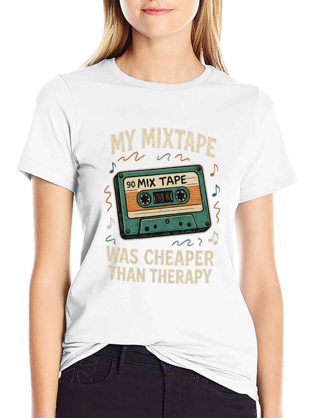 My Mixtape Cheaper Than Therapy Black T-Shirt