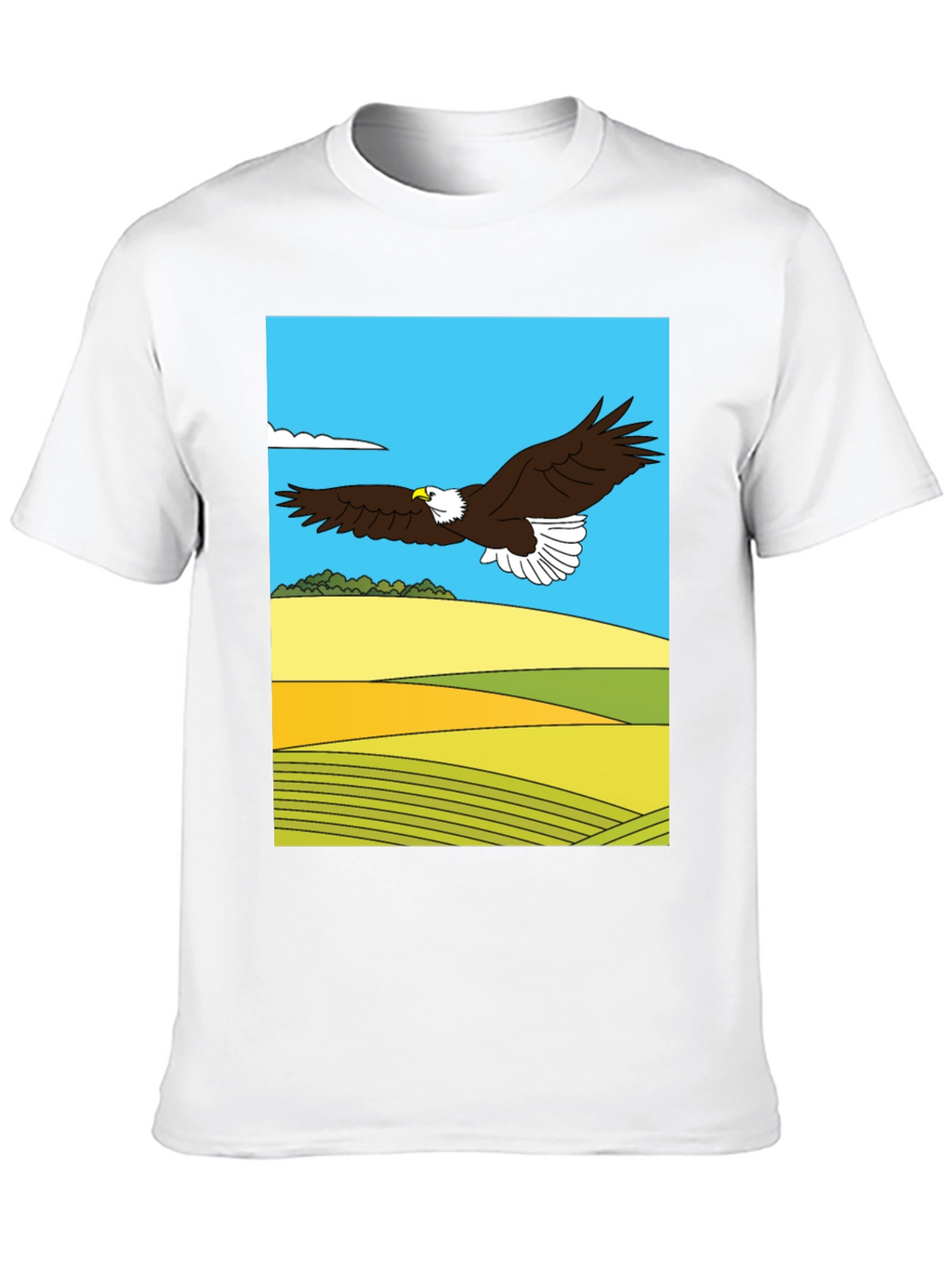 Eagle Landscape Graphic Tee - Black