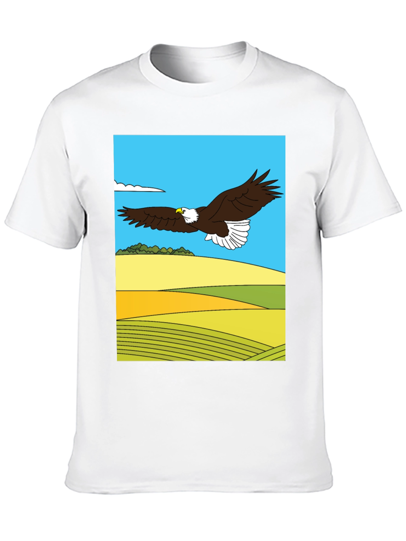 Eagle Landscape Graphic Tee - Black