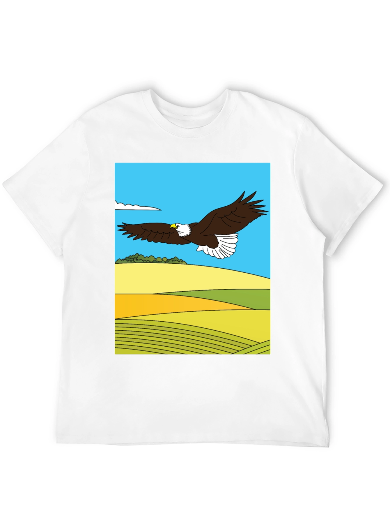 Eagle Landscape Graphic Tee - Black