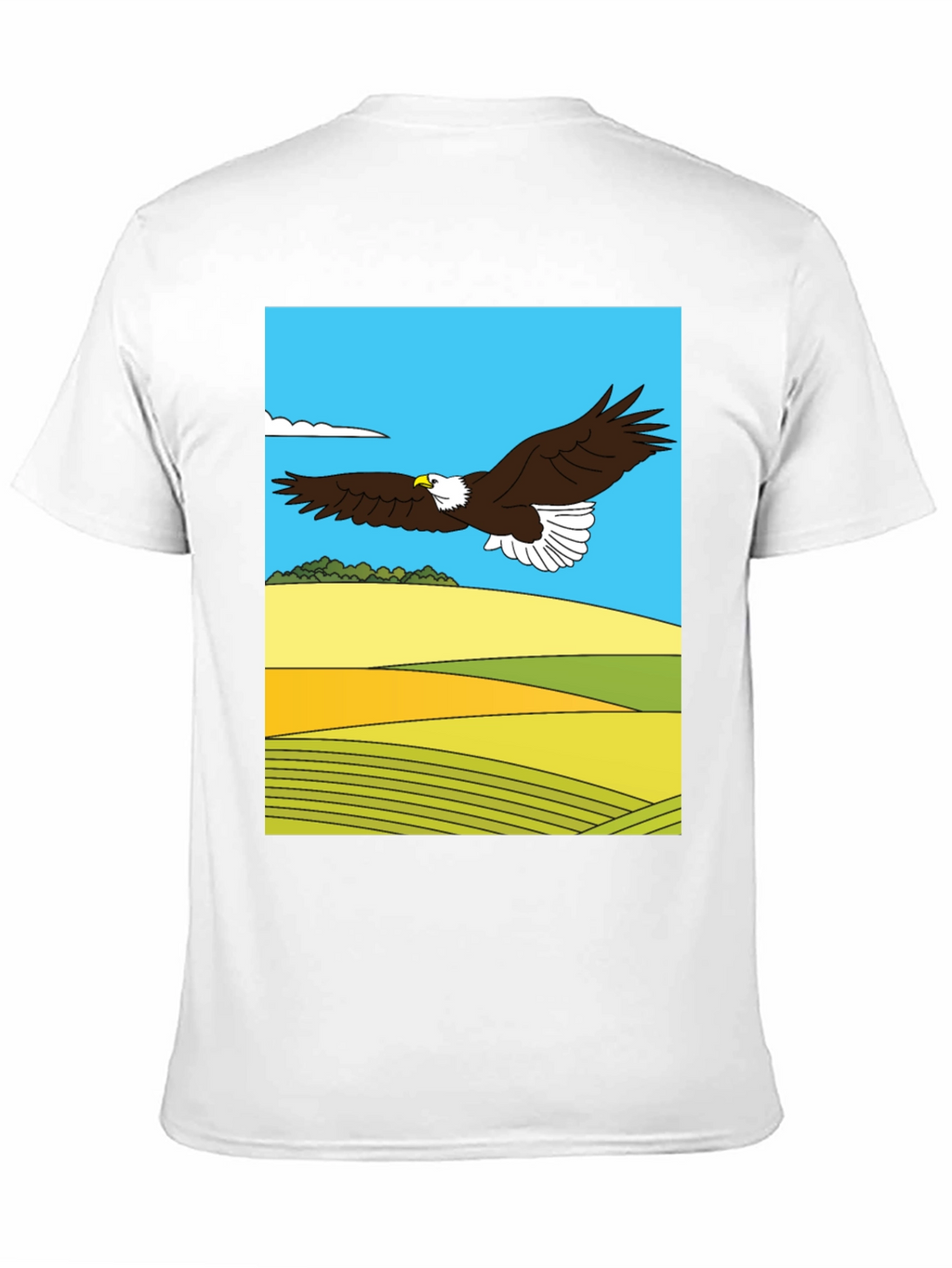 Eagle Landscape Graphic Tee - Black