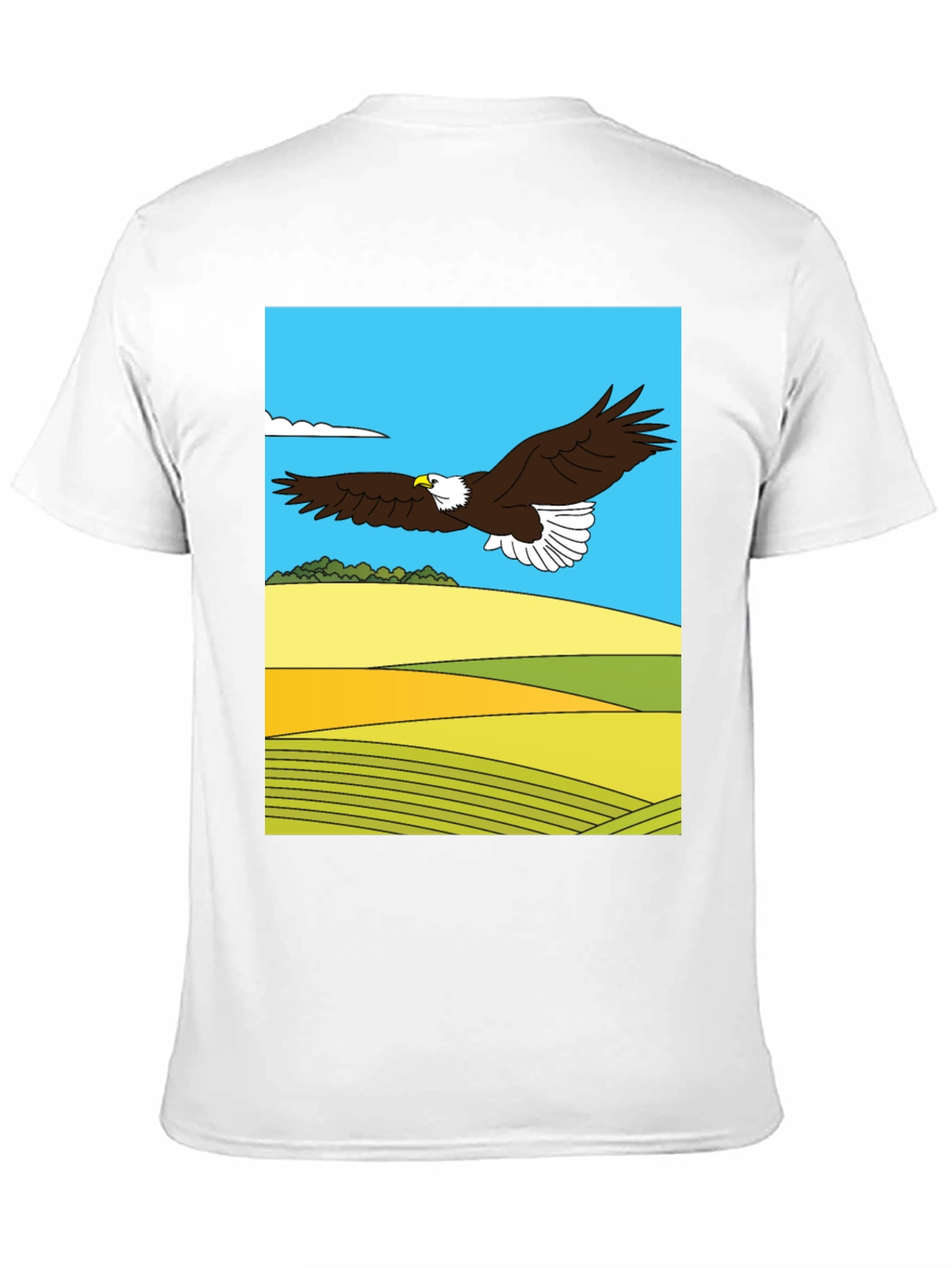 Eagle Landscape Graphic Tee - Black