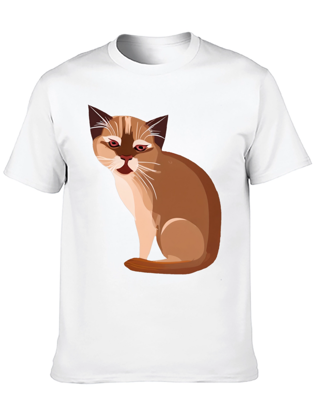Cat Graphic Black T-Shirt